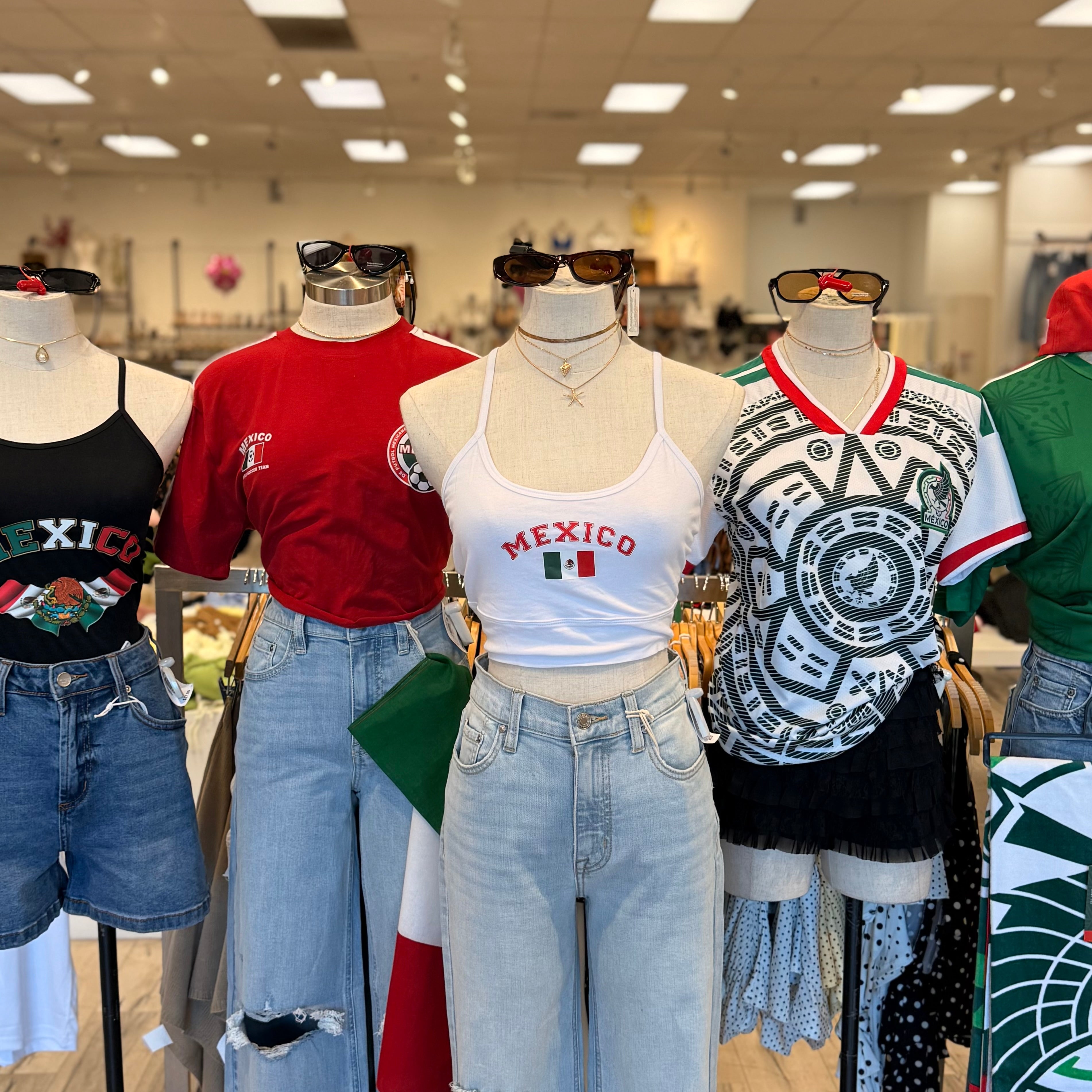 Mexico Crop Top (White)