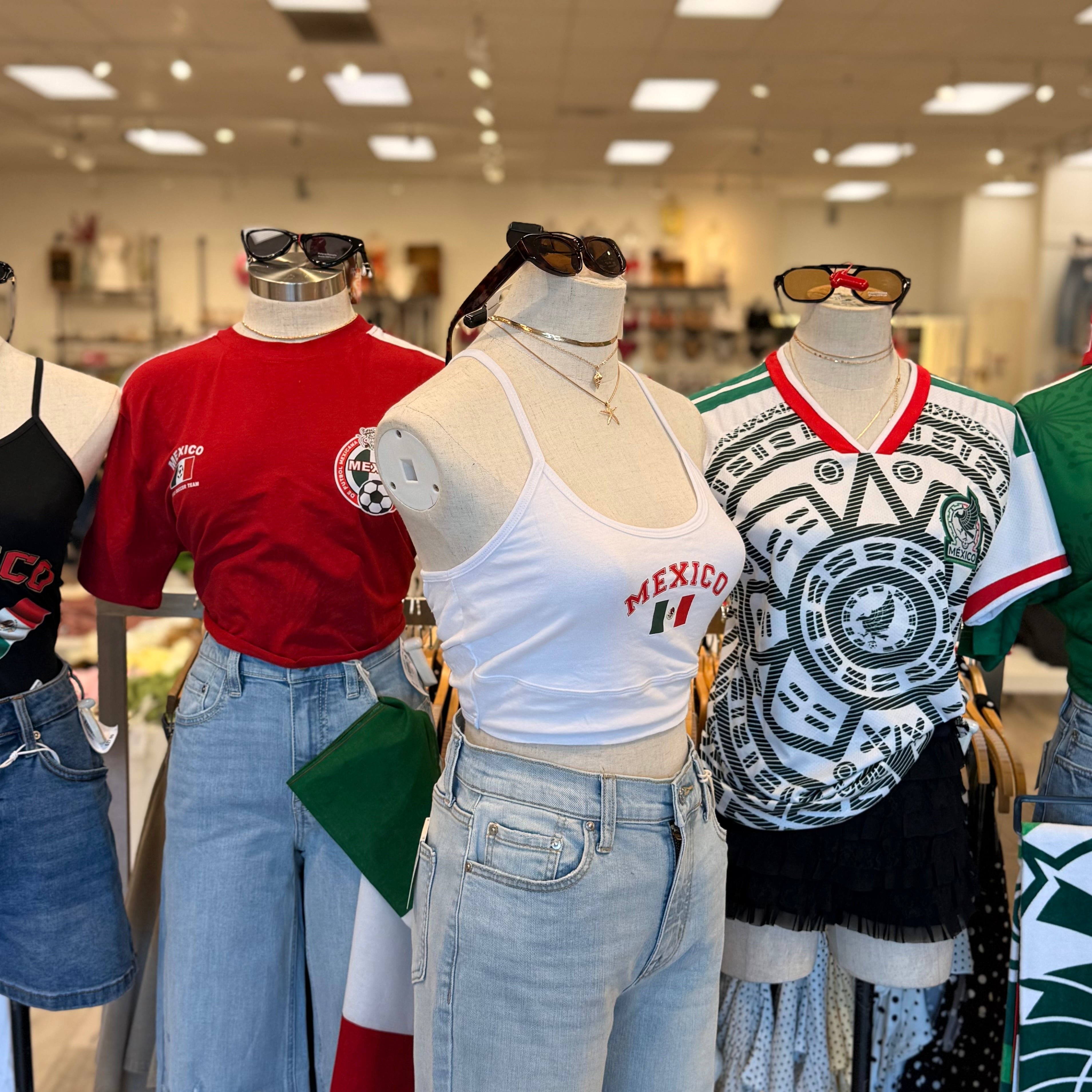 Mexico Crop Top (White)
