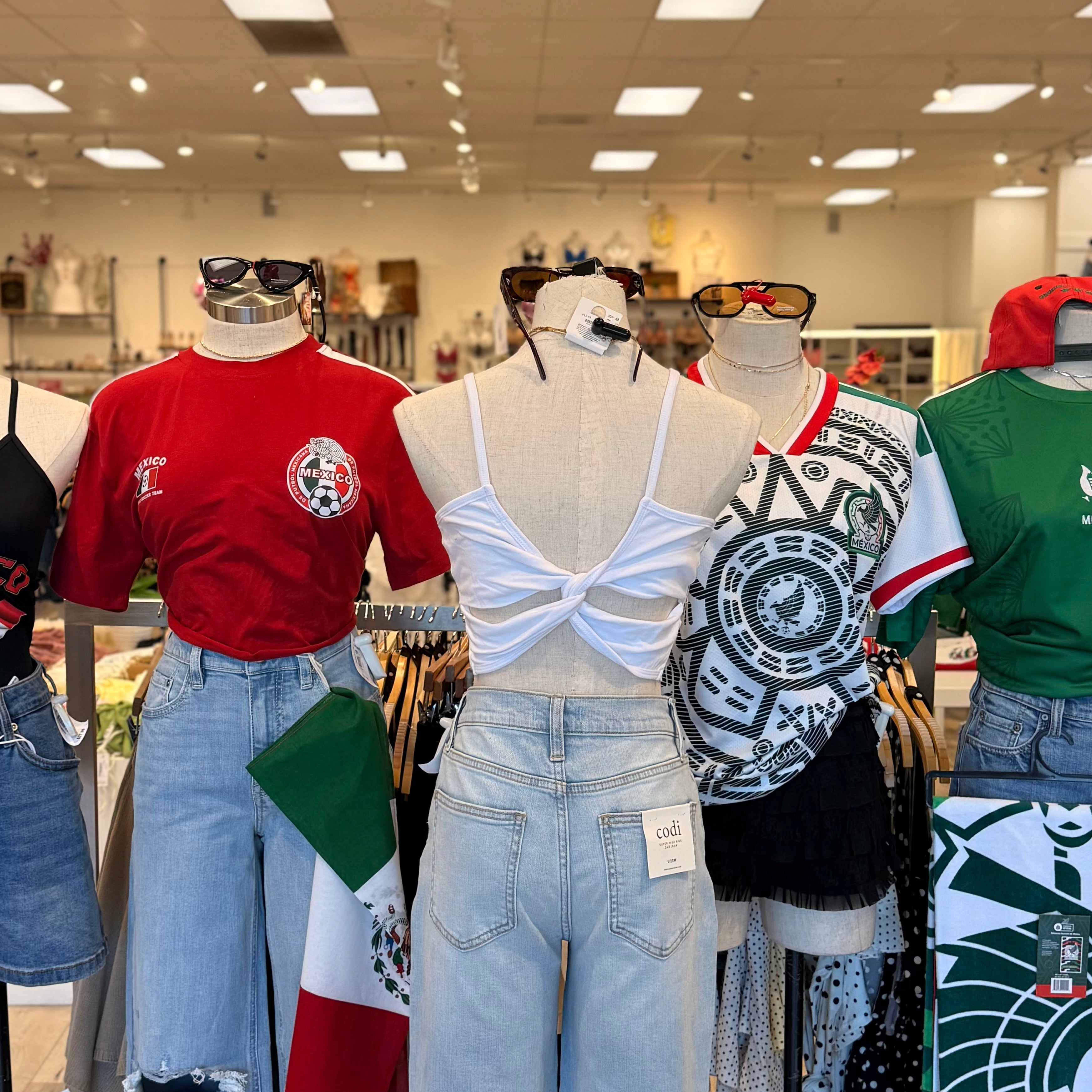 Mexico Crop Top (White)