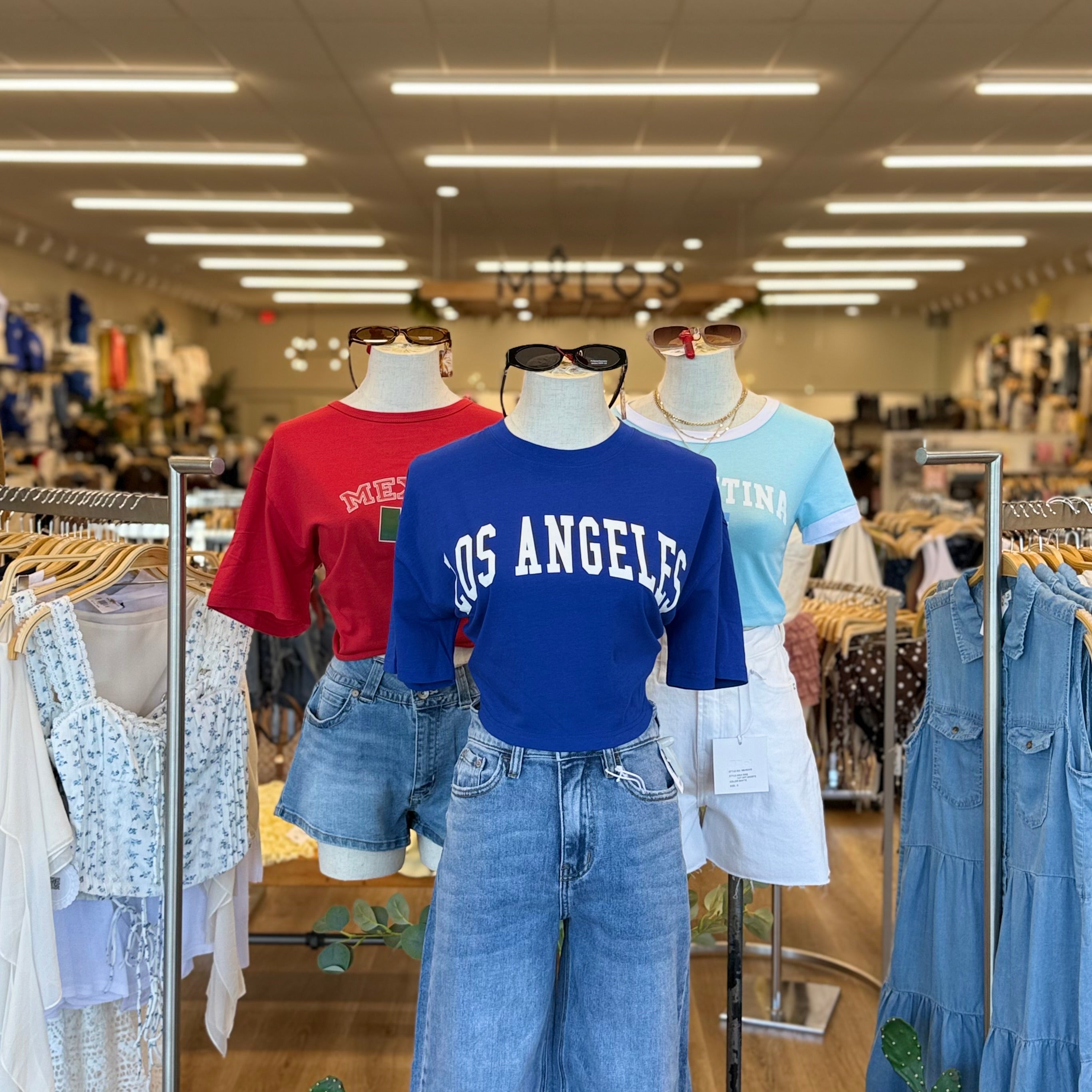 LA Crop Top (Royal)