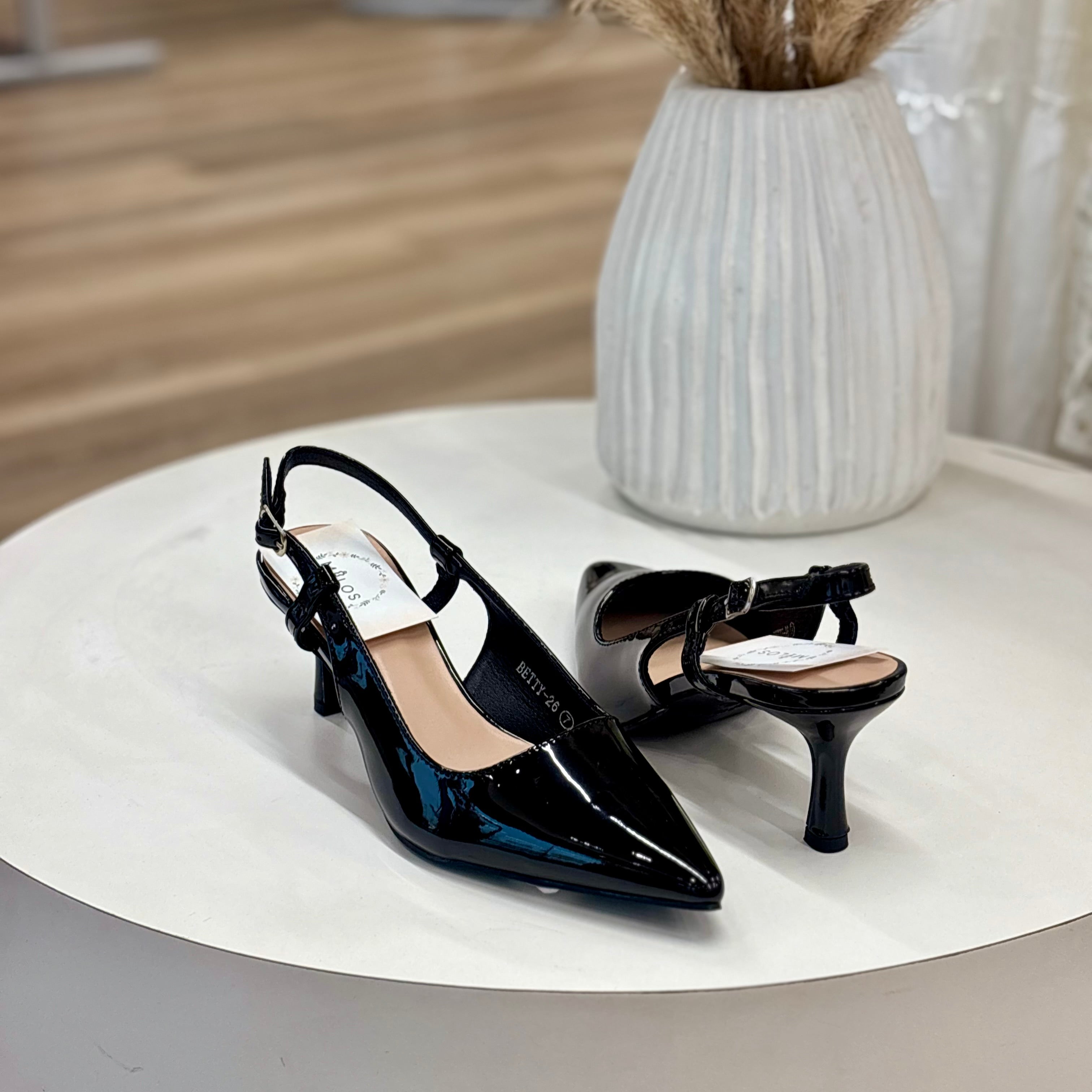 Sam Heels (Black/pat)