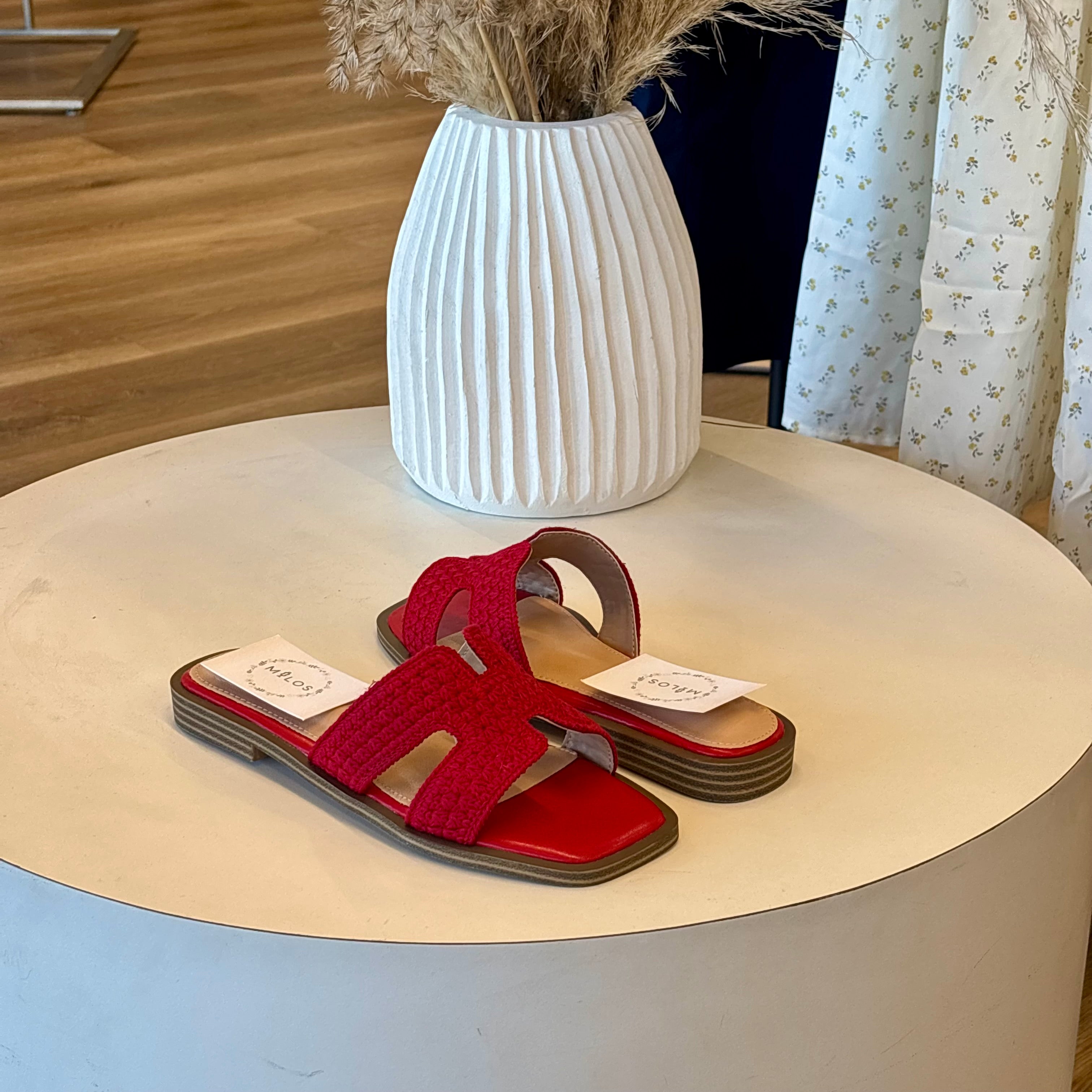 Brenda Sandals (Red)