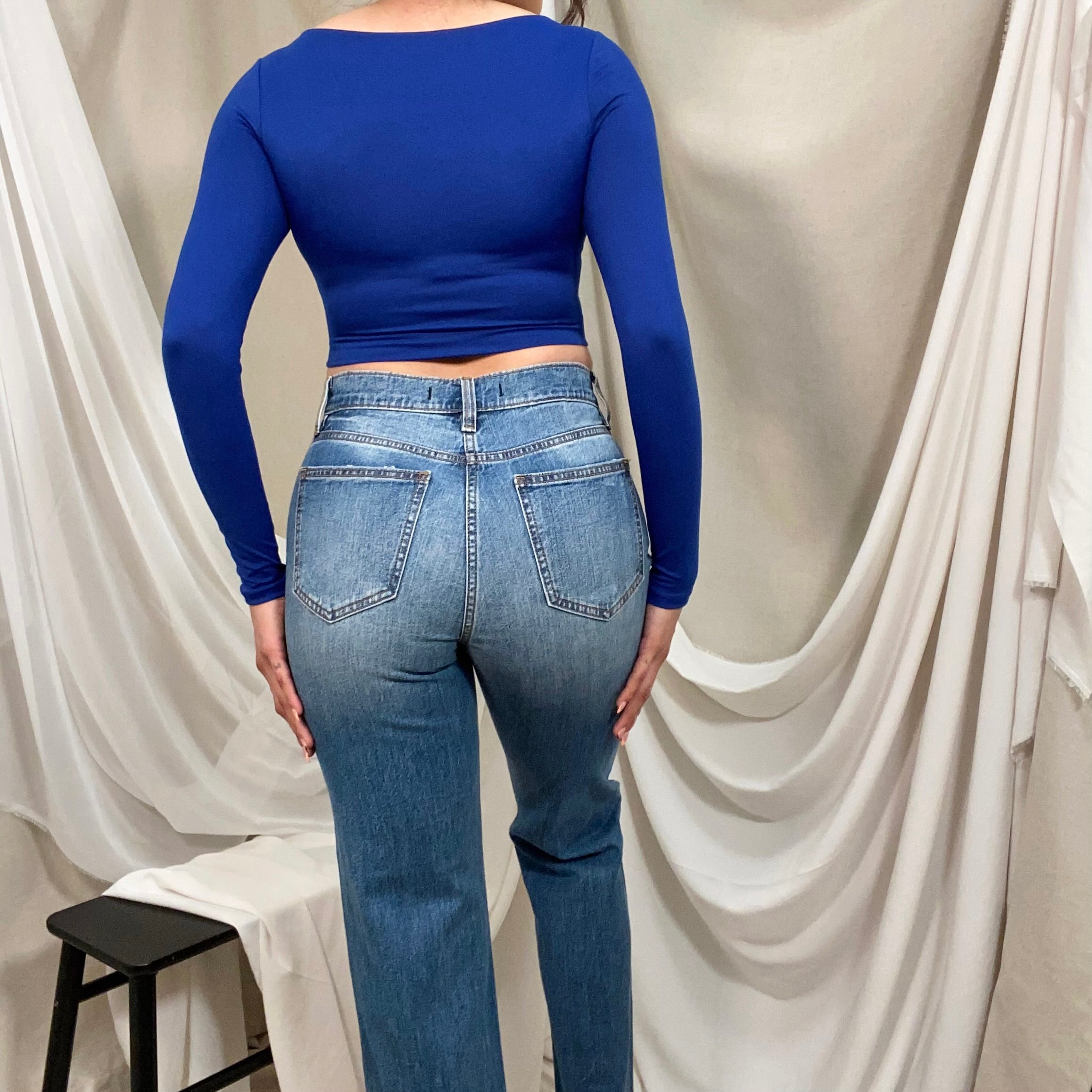 Nathaniel Super High Rise Jeans (Dark)