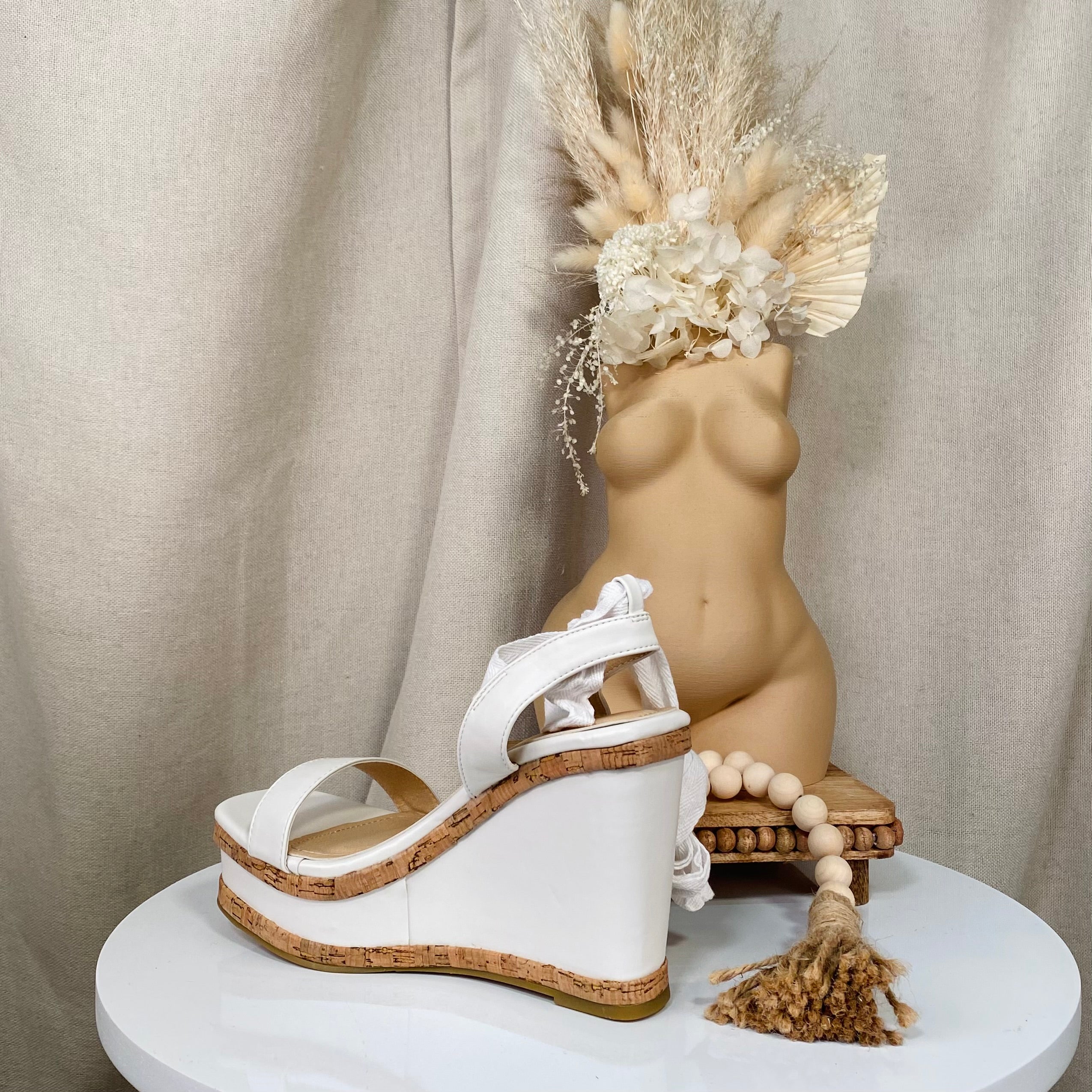 Bali Wedges (White)
