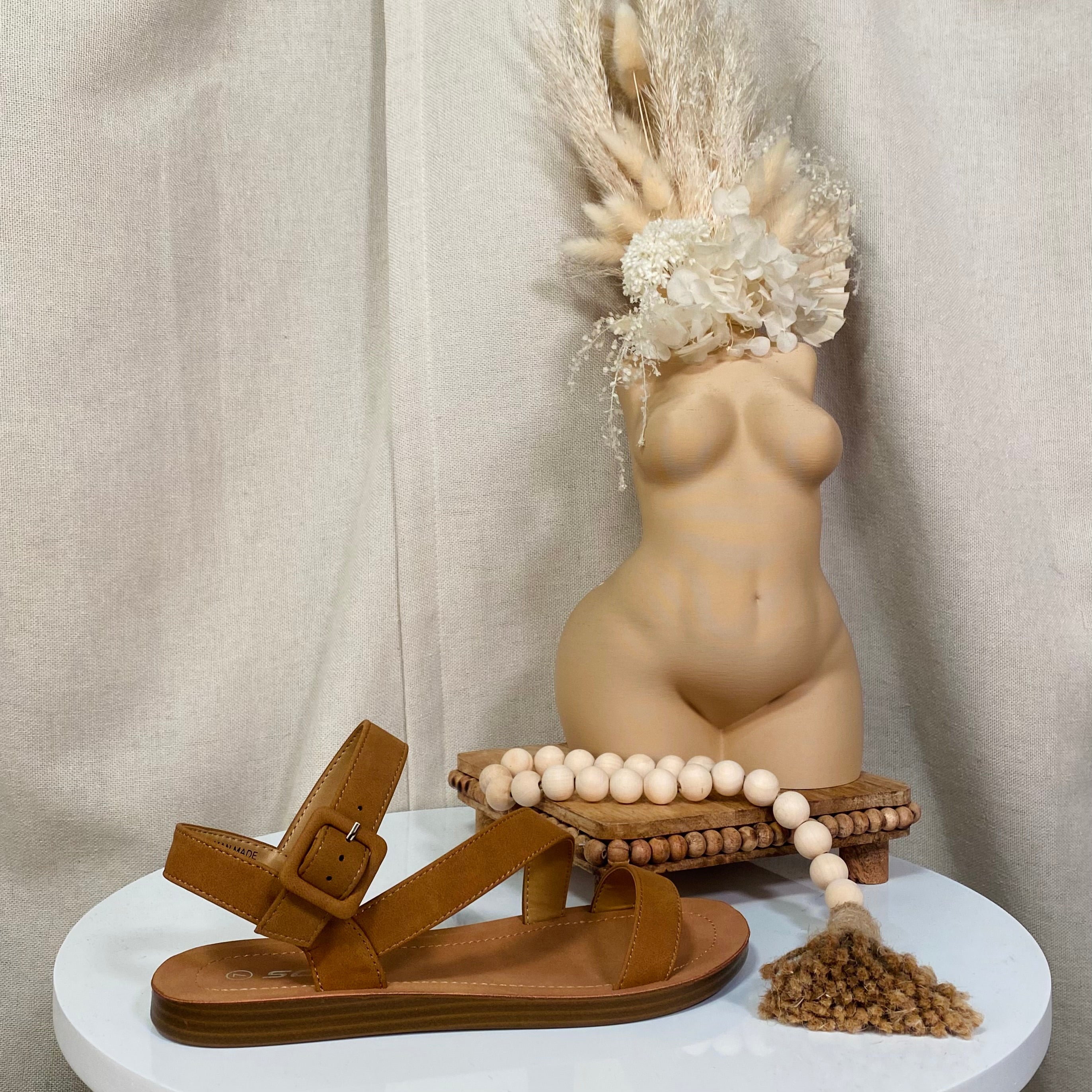 Catalina Sandals (Tan)