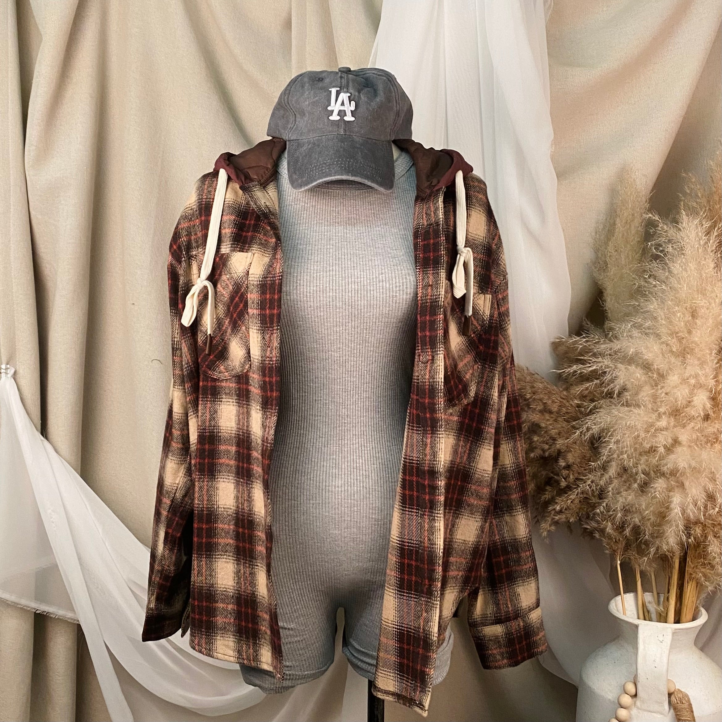 Oliver Oversize Flannel (Brown)