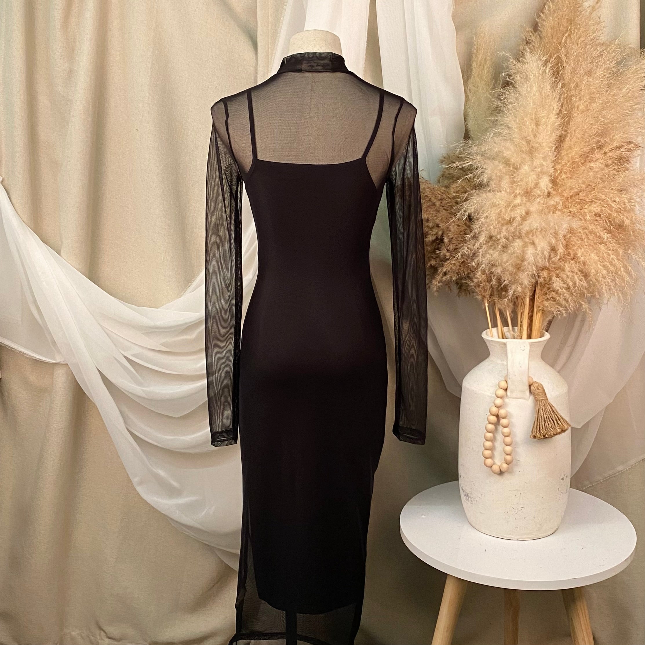 Angie Mesh Dress (Black)