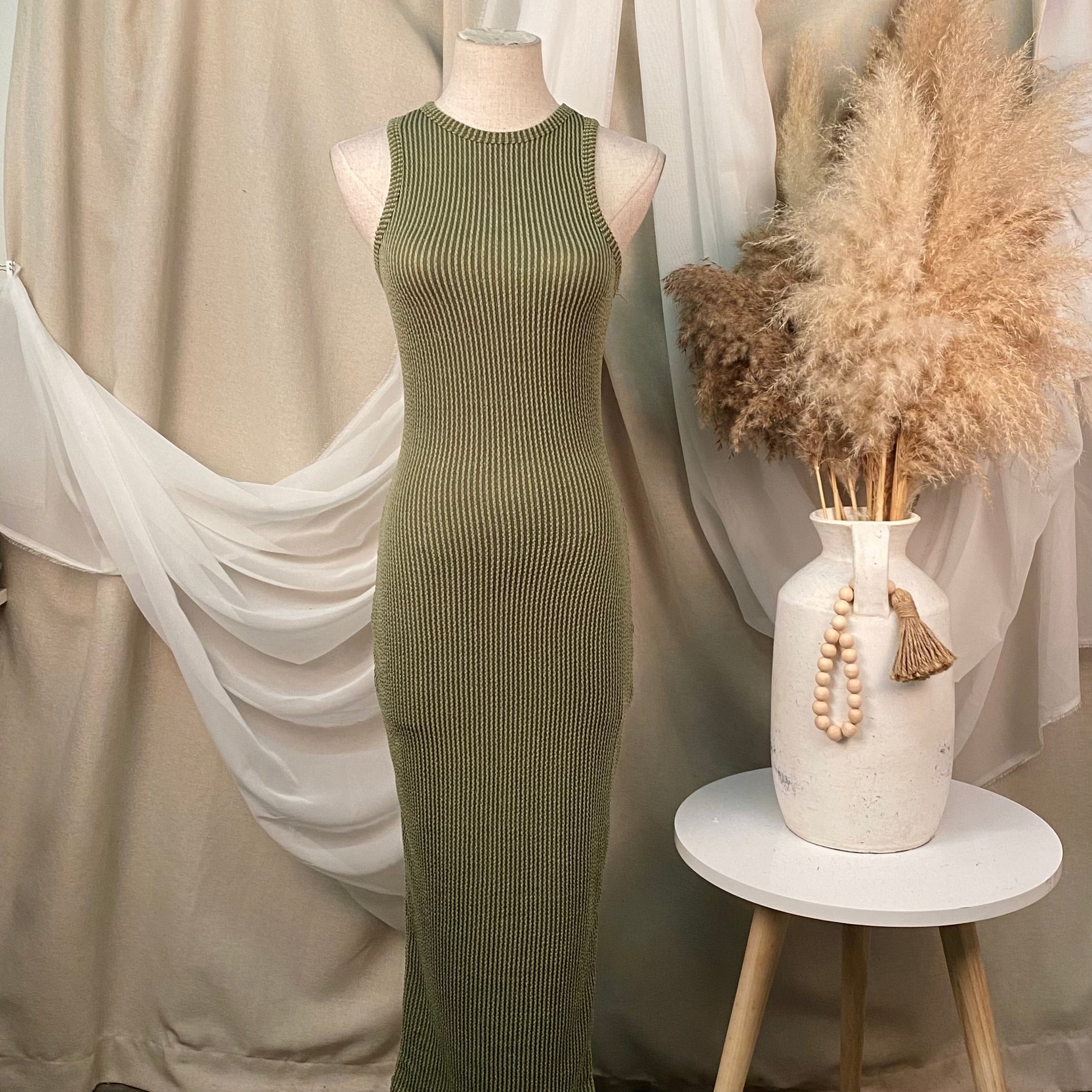 Bella Dress (Olive)