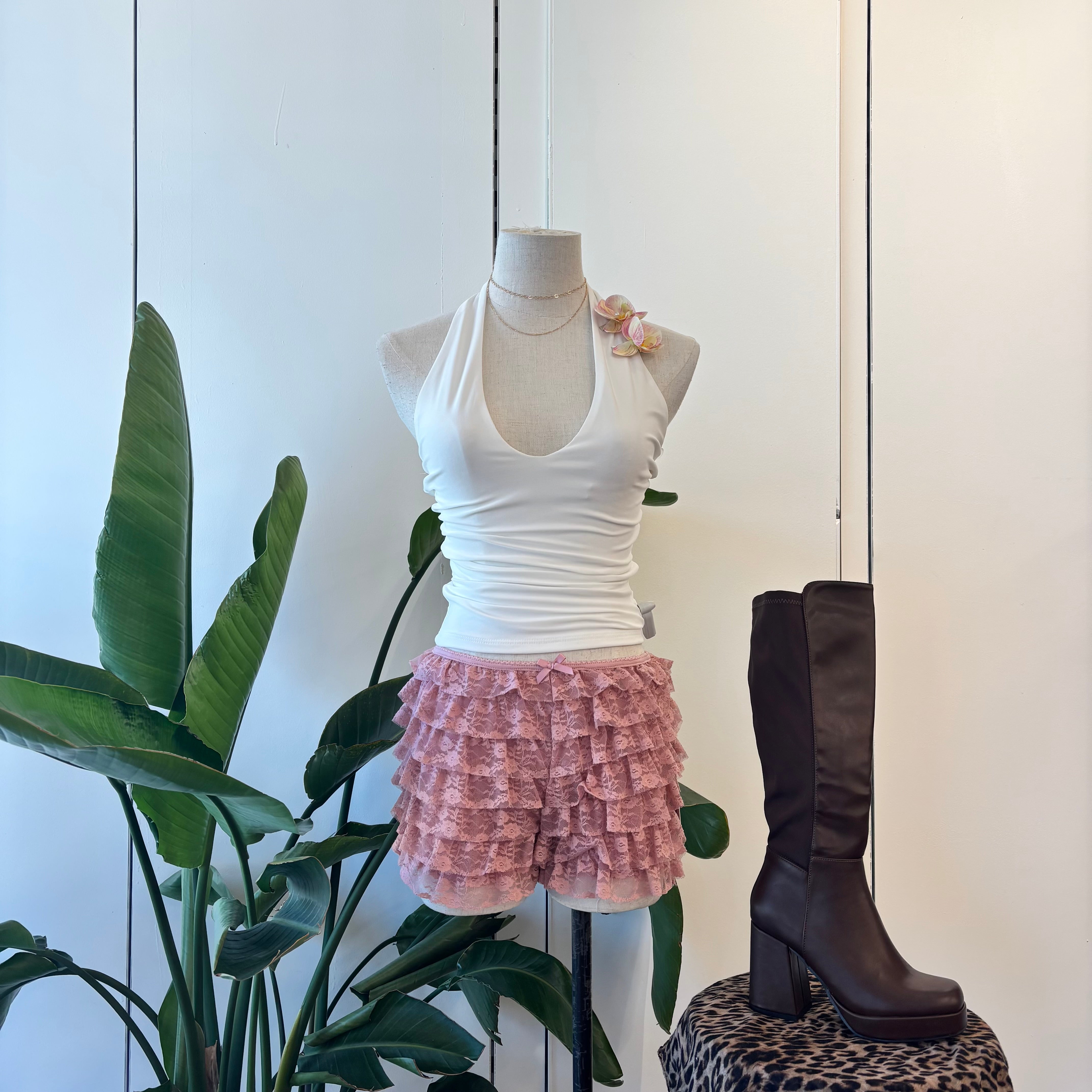 Alina Ruffled Bloomers (Rose)