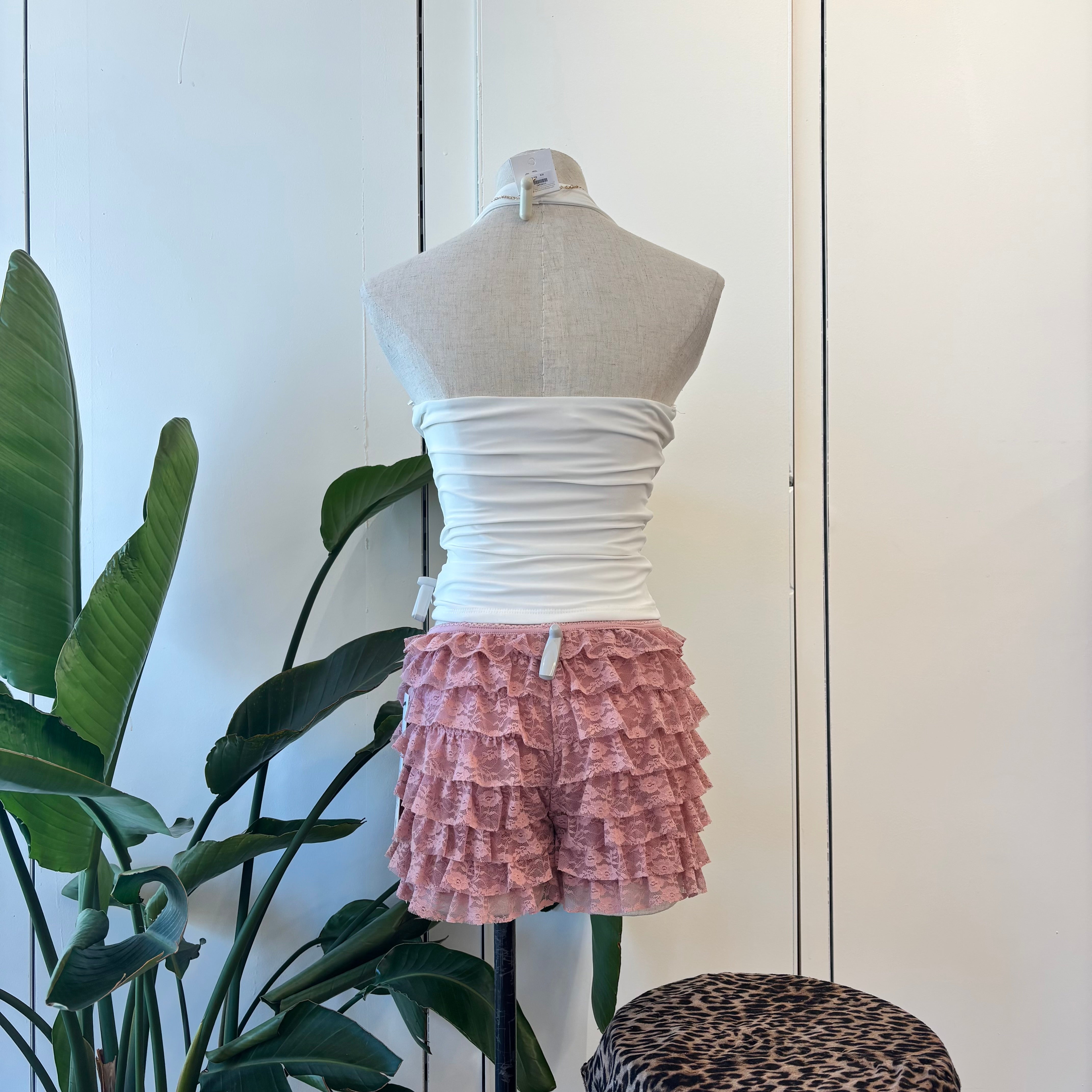 Alina Ruffled Bloomers (Rose)