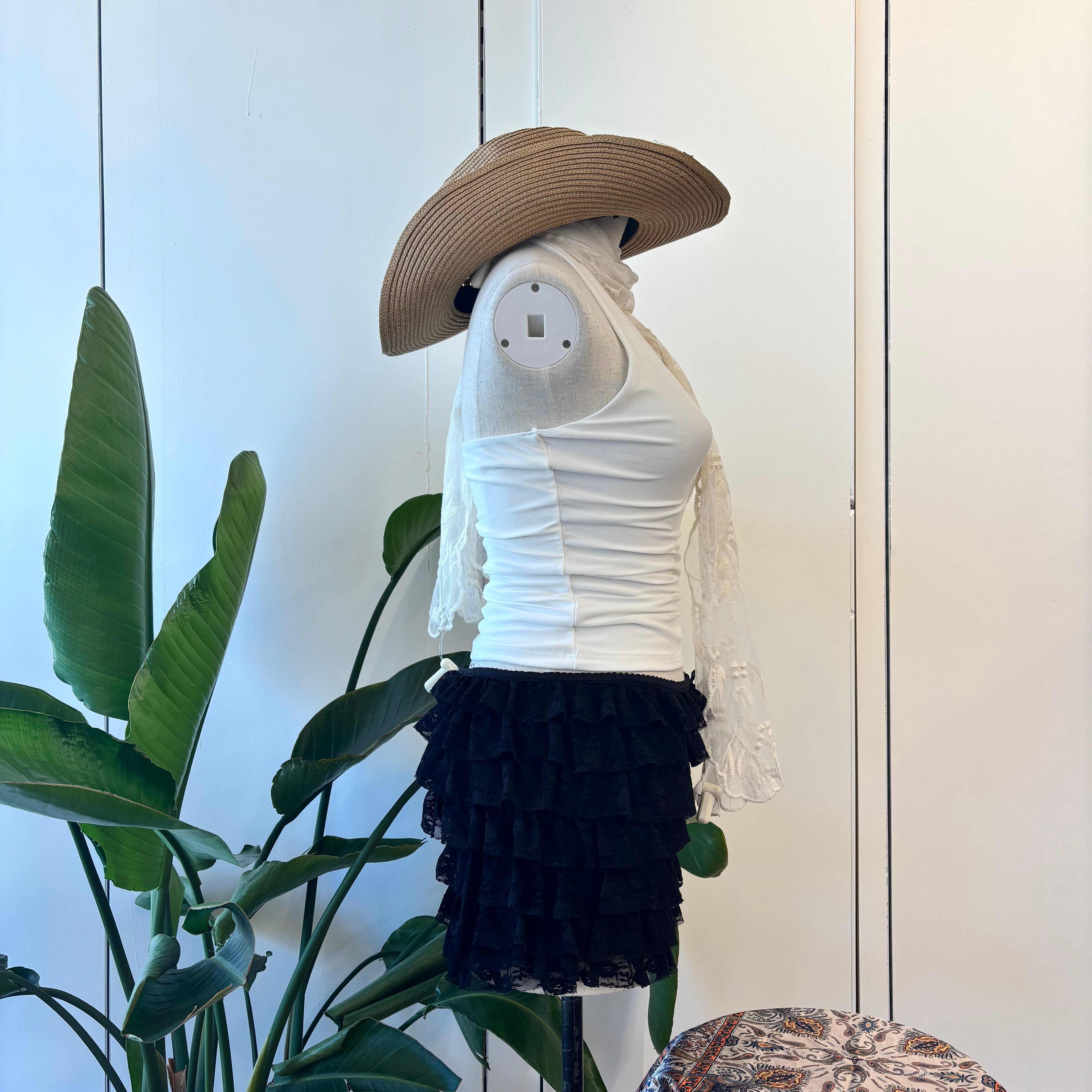 Alina Ruffled Bloomers (Black)