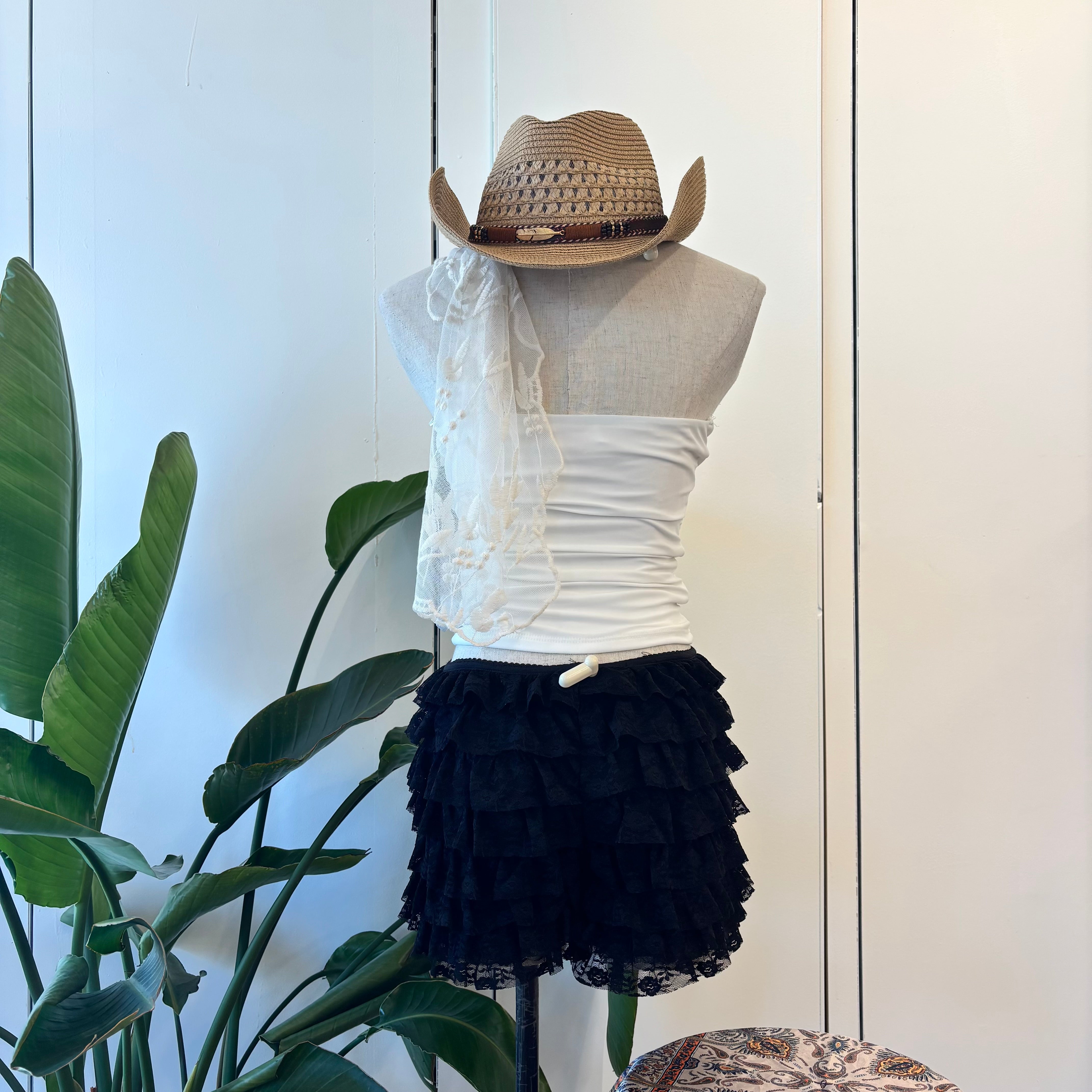 Alina Ruffled Bloomers (Black)