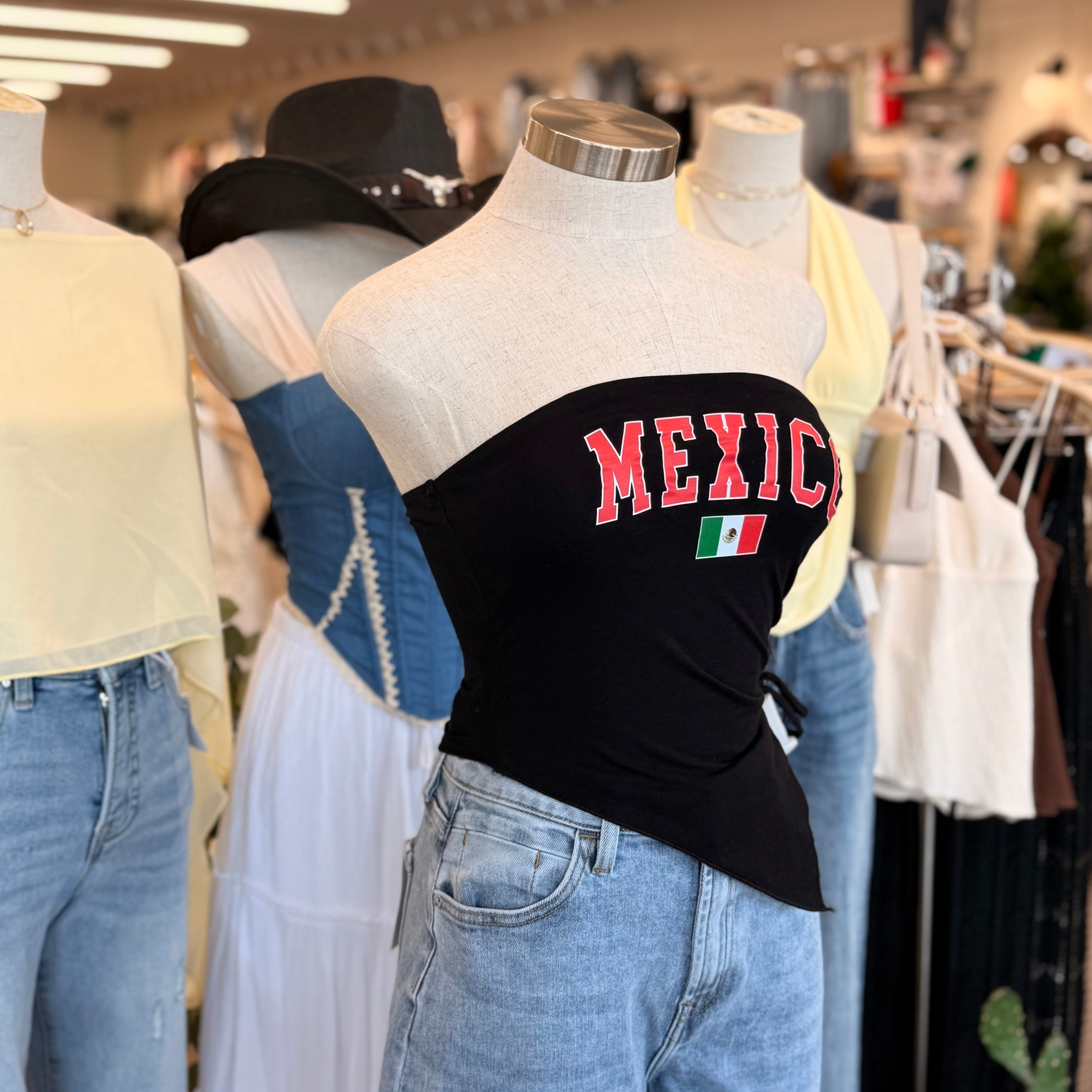 Mexico Tube Top (Black)