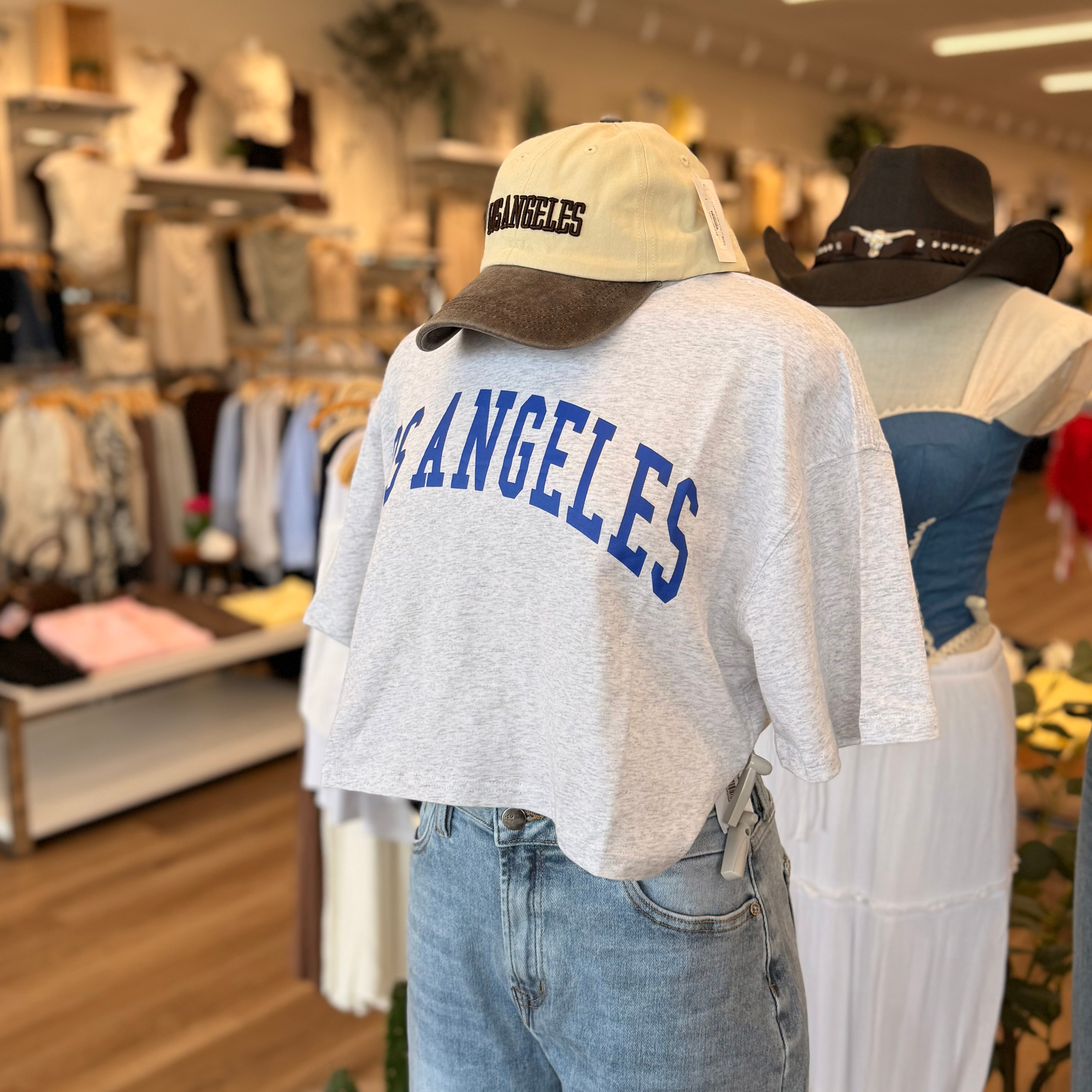 LA Crop Top (I Grey)
