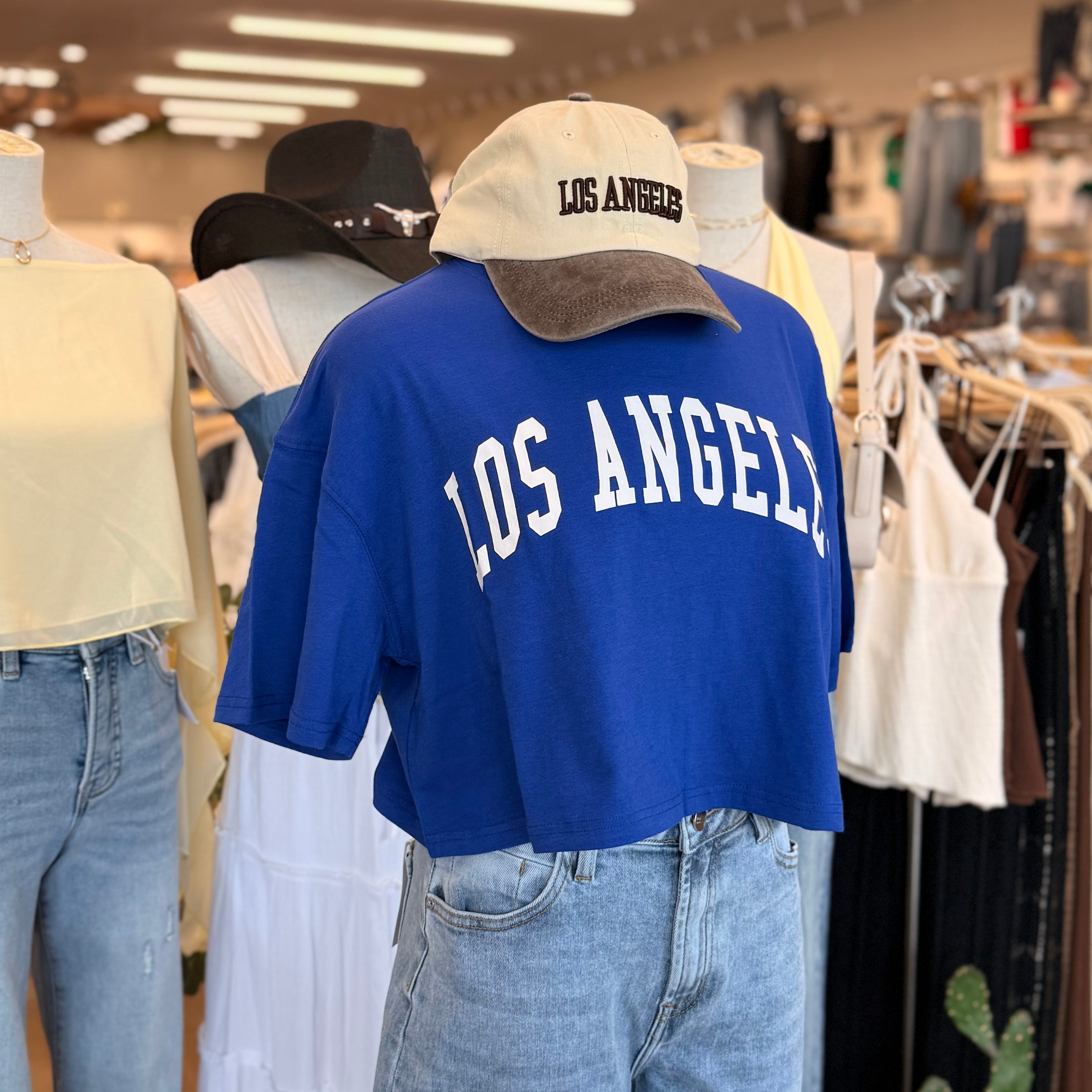 LA Crop Top (Royal)