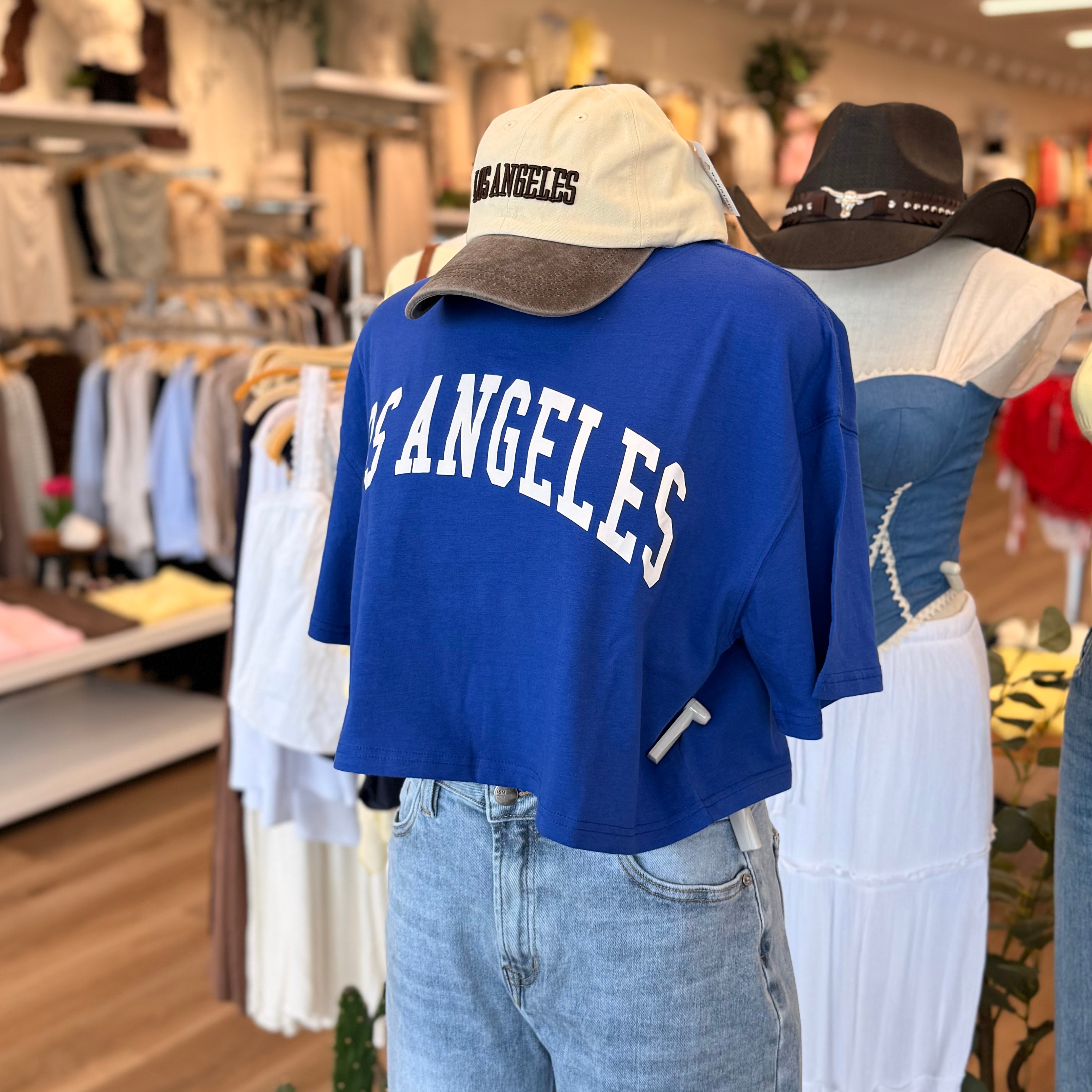 LA Crop Top (Royal)