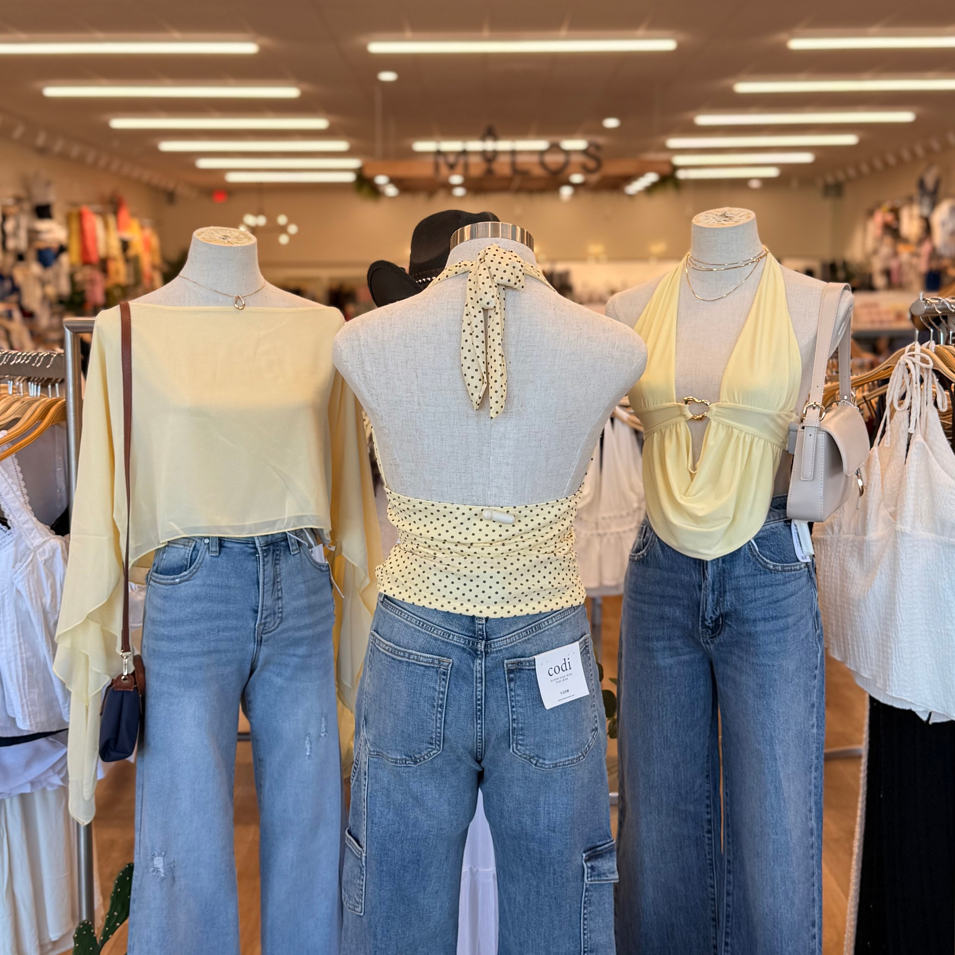 Taylor Polka Dot Top (Yellow)