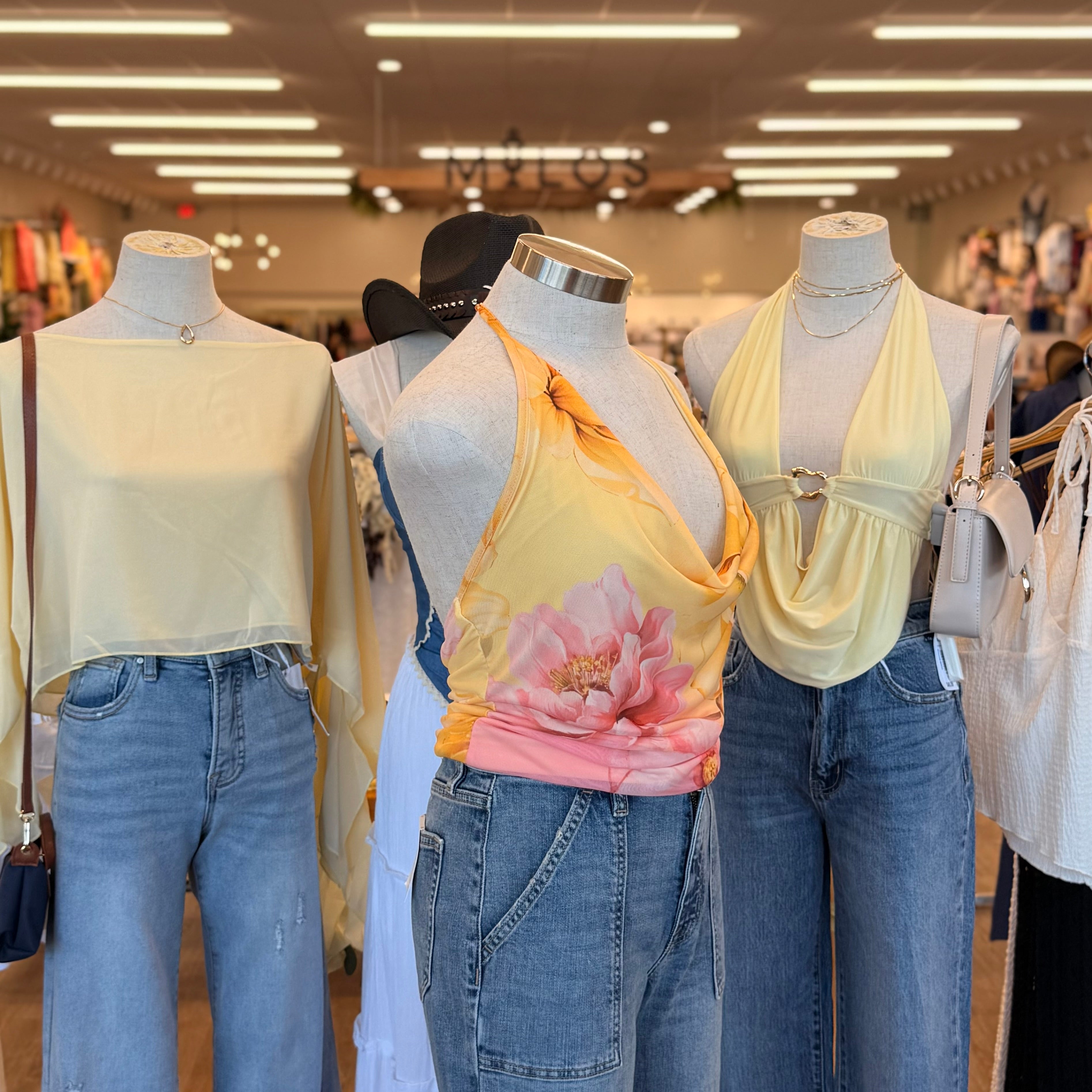 Chelsea Floral Top (Yellow)