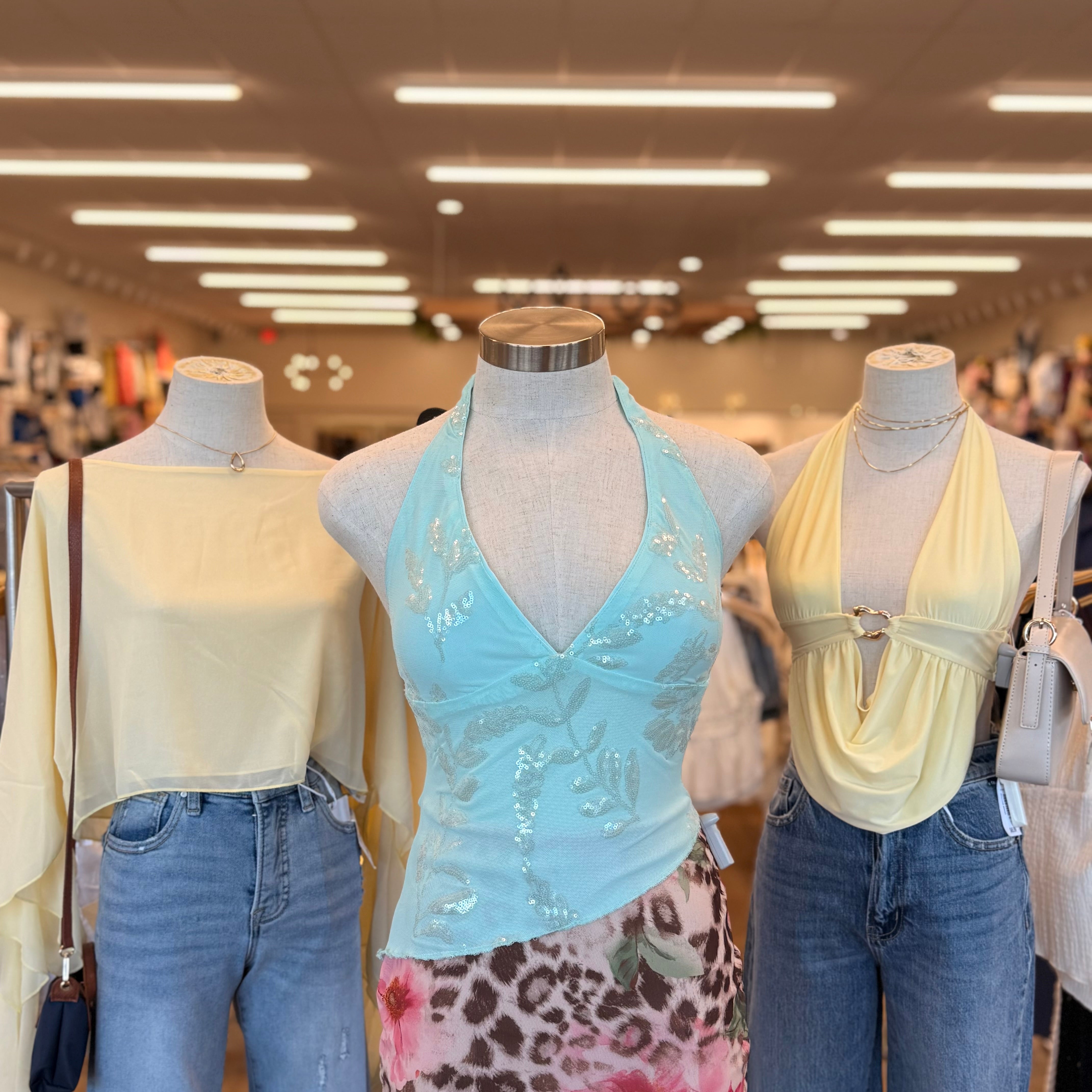Genevieve Halter Top (Mint)