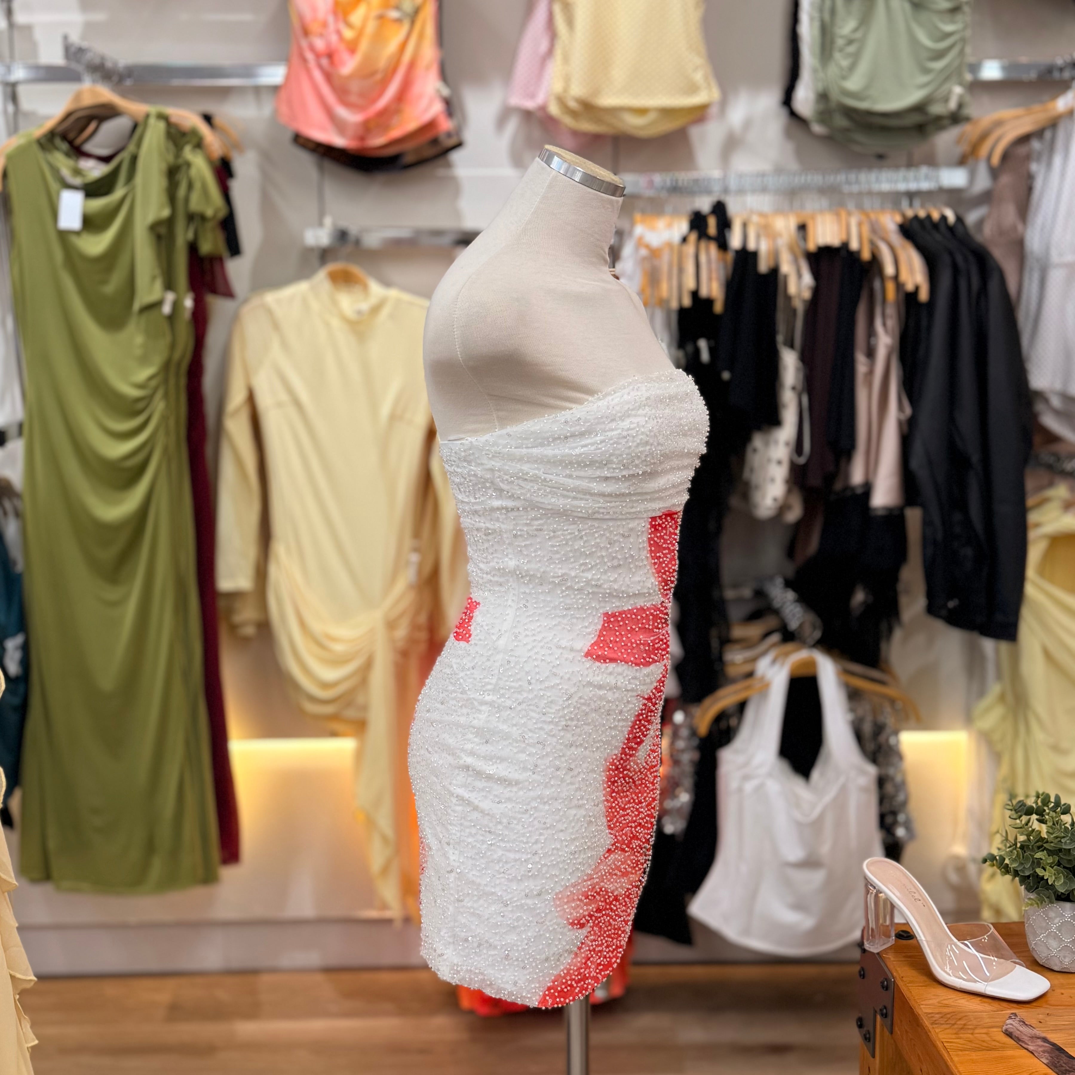 Alexa Dress (Off-White)