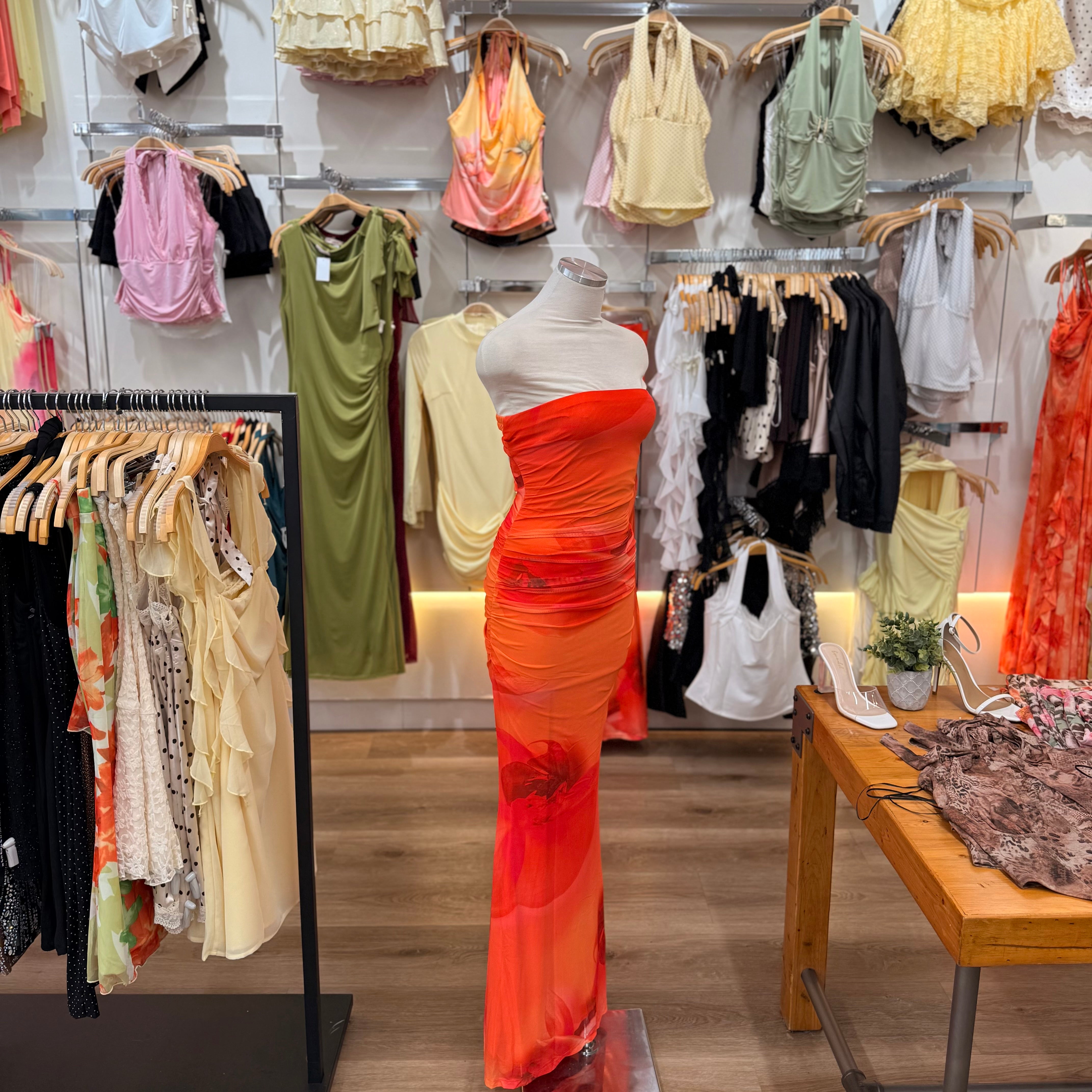 Leah Dress (Orange)