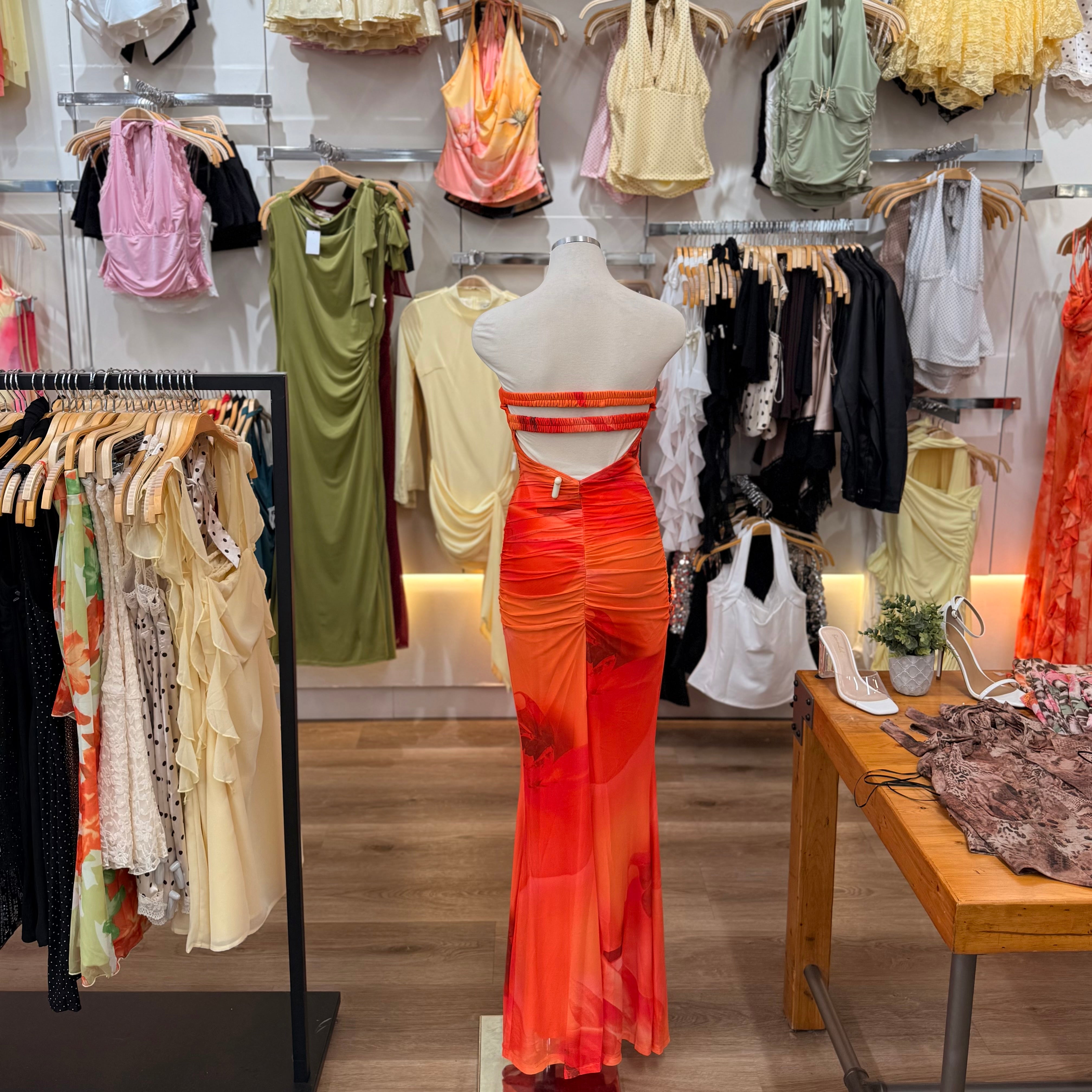 Leah Dress (Orange)