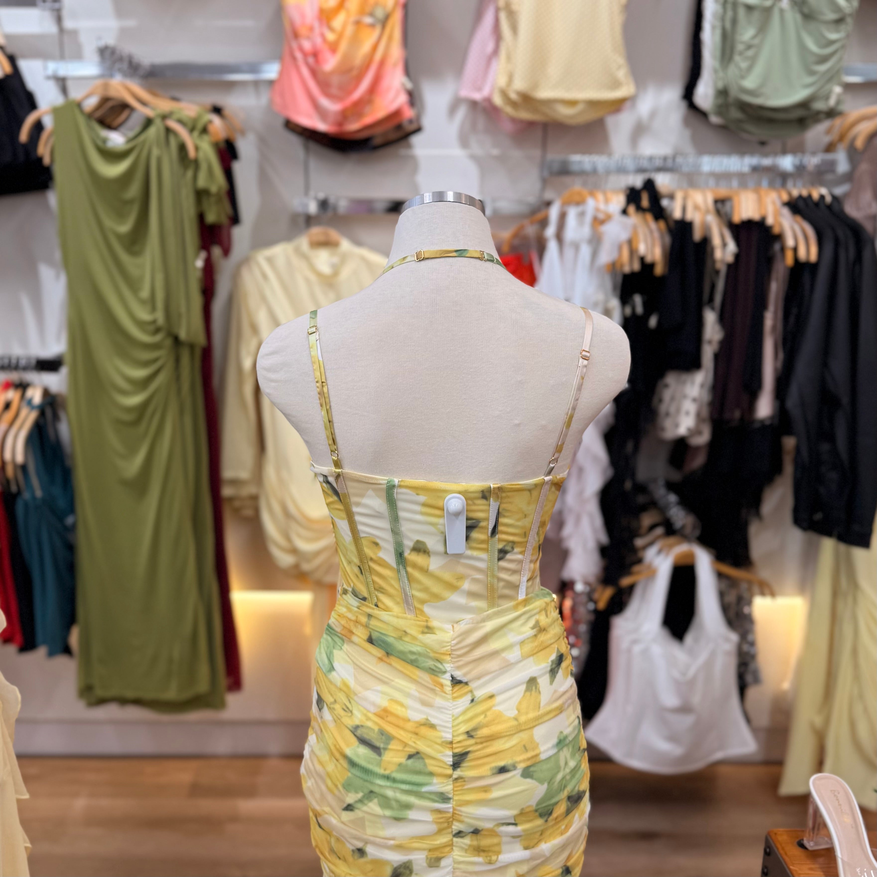 Lupe Corset Dress (Lemon)