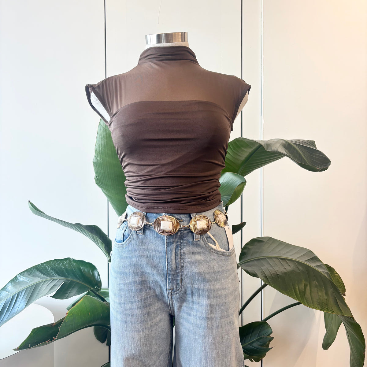 Delilah Top (Brown)
