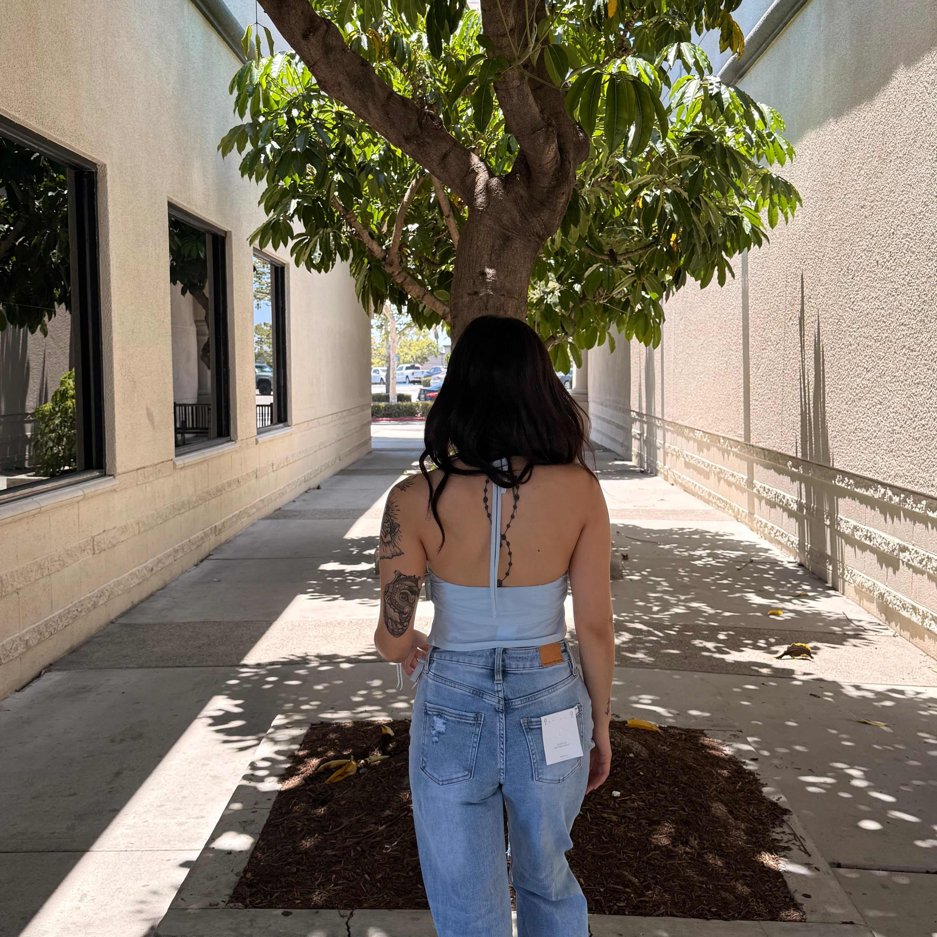 Emery Halter Top (Blue)