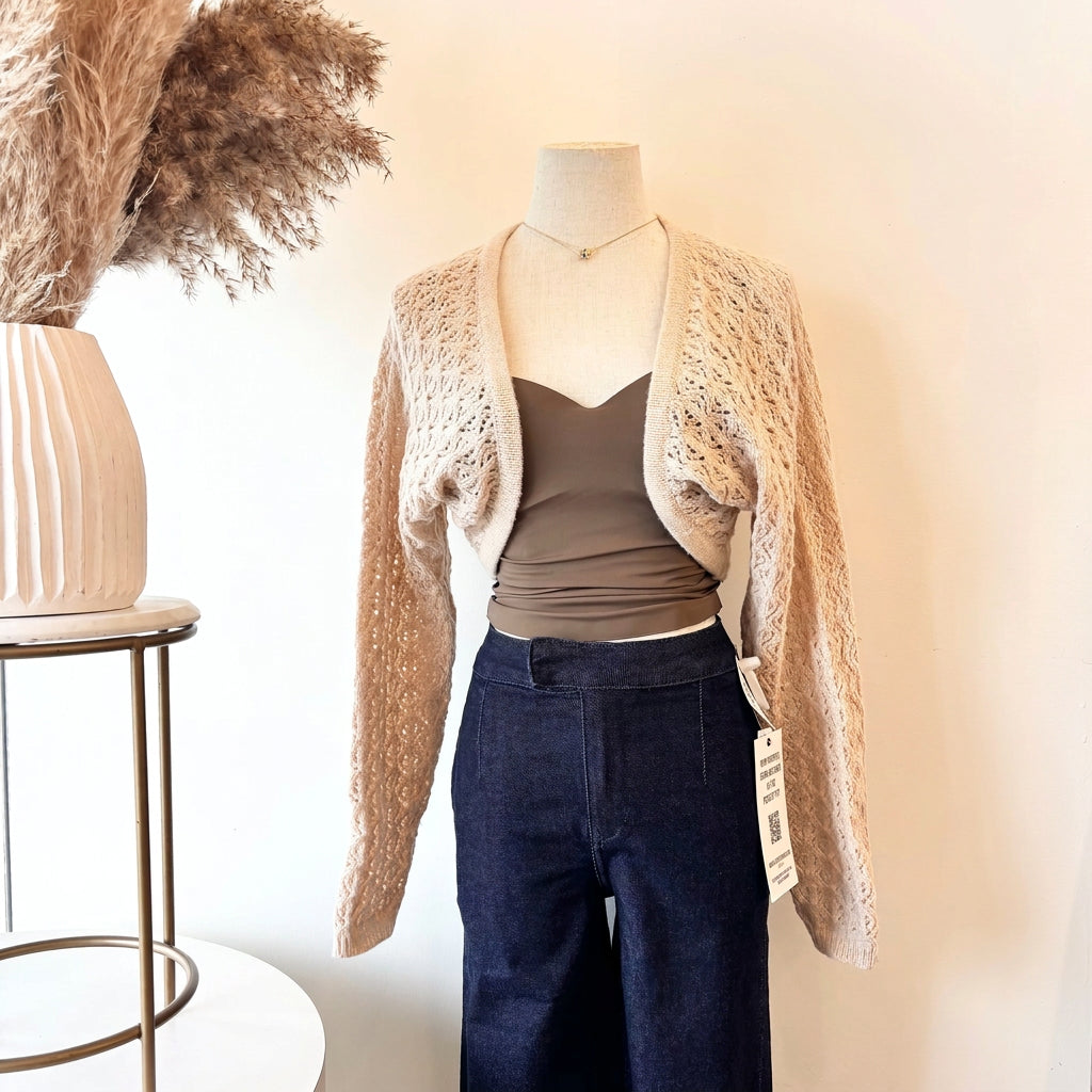 Kelli Cardigan (Beige)