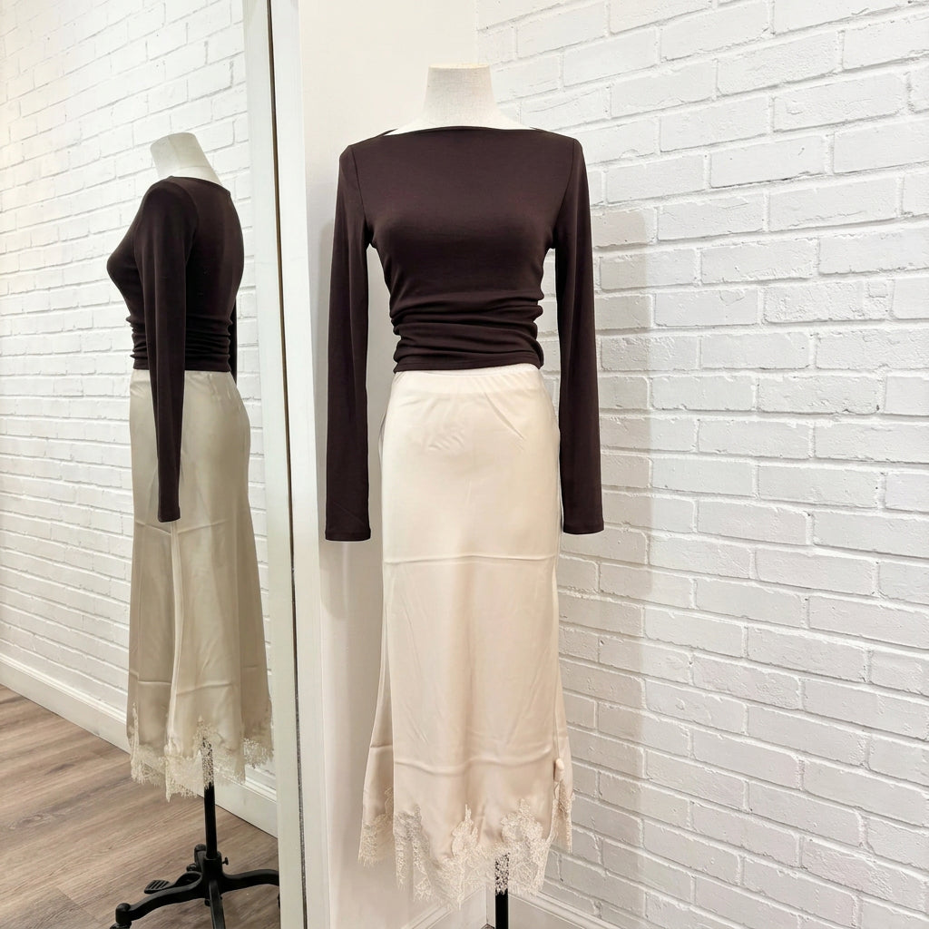 Cece Skirt (L Khaki)