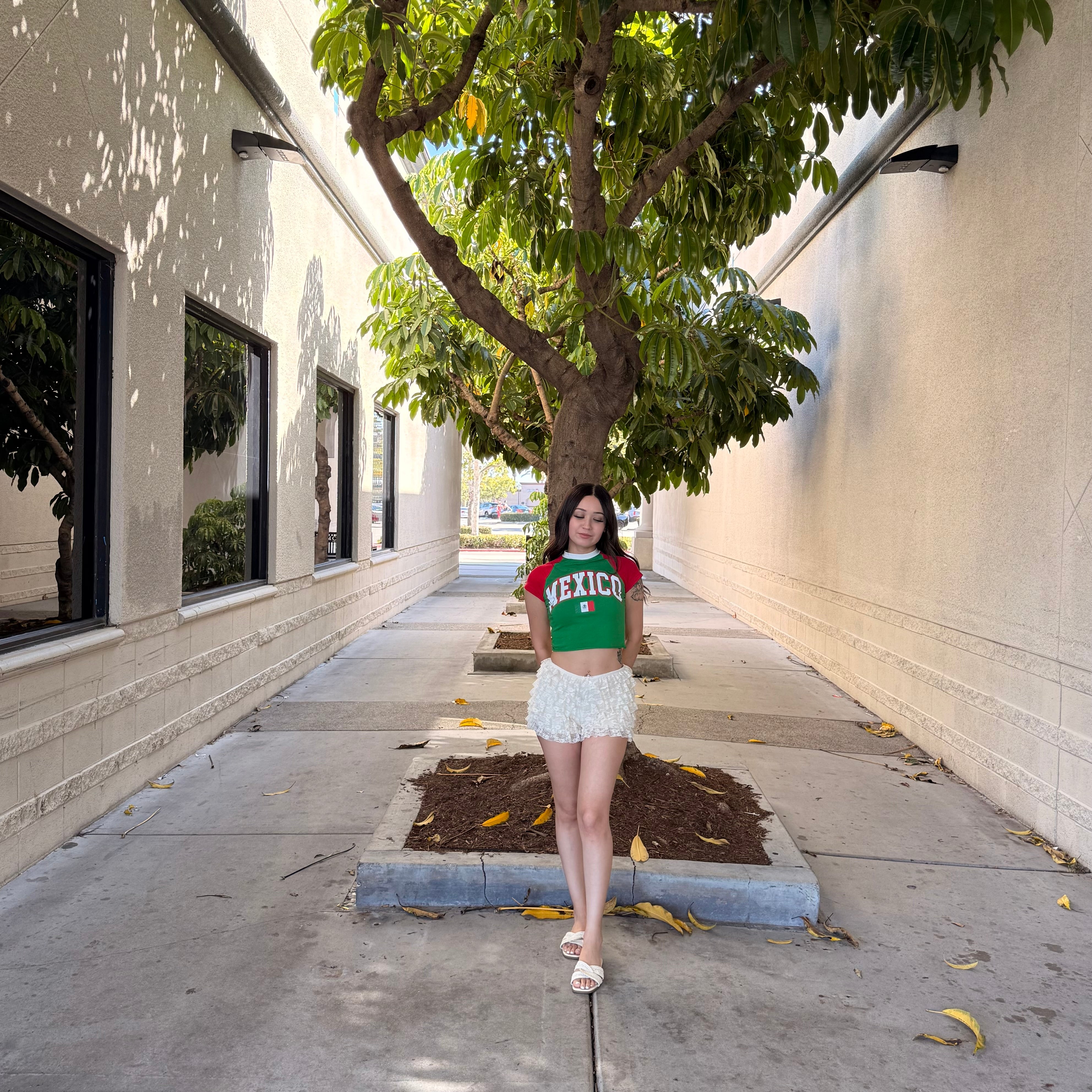 Toni Ruffle Shorts (Milk)