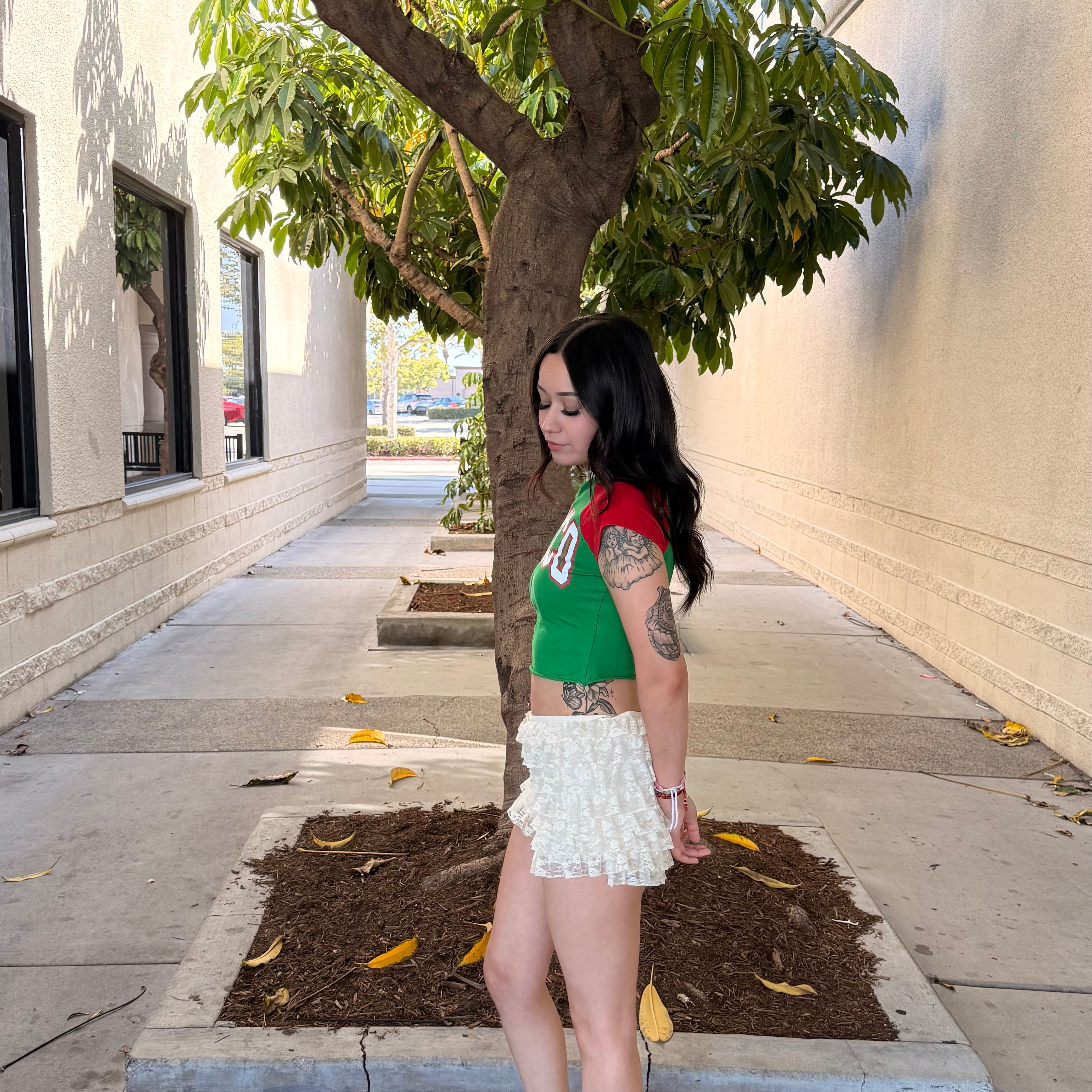 Toni Ruffle Shorts (Milk)