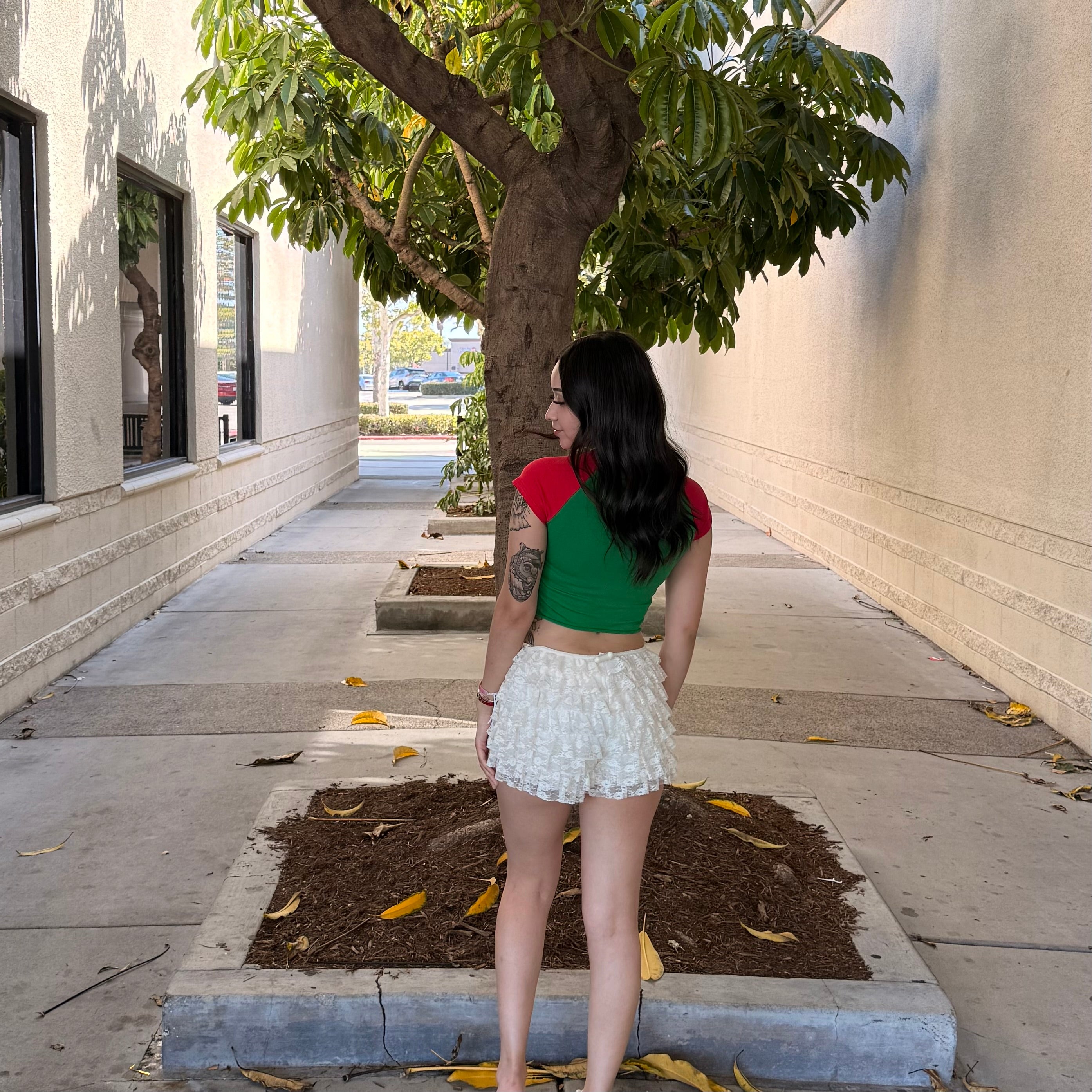 Toni Ruffle Shorts (Milk)