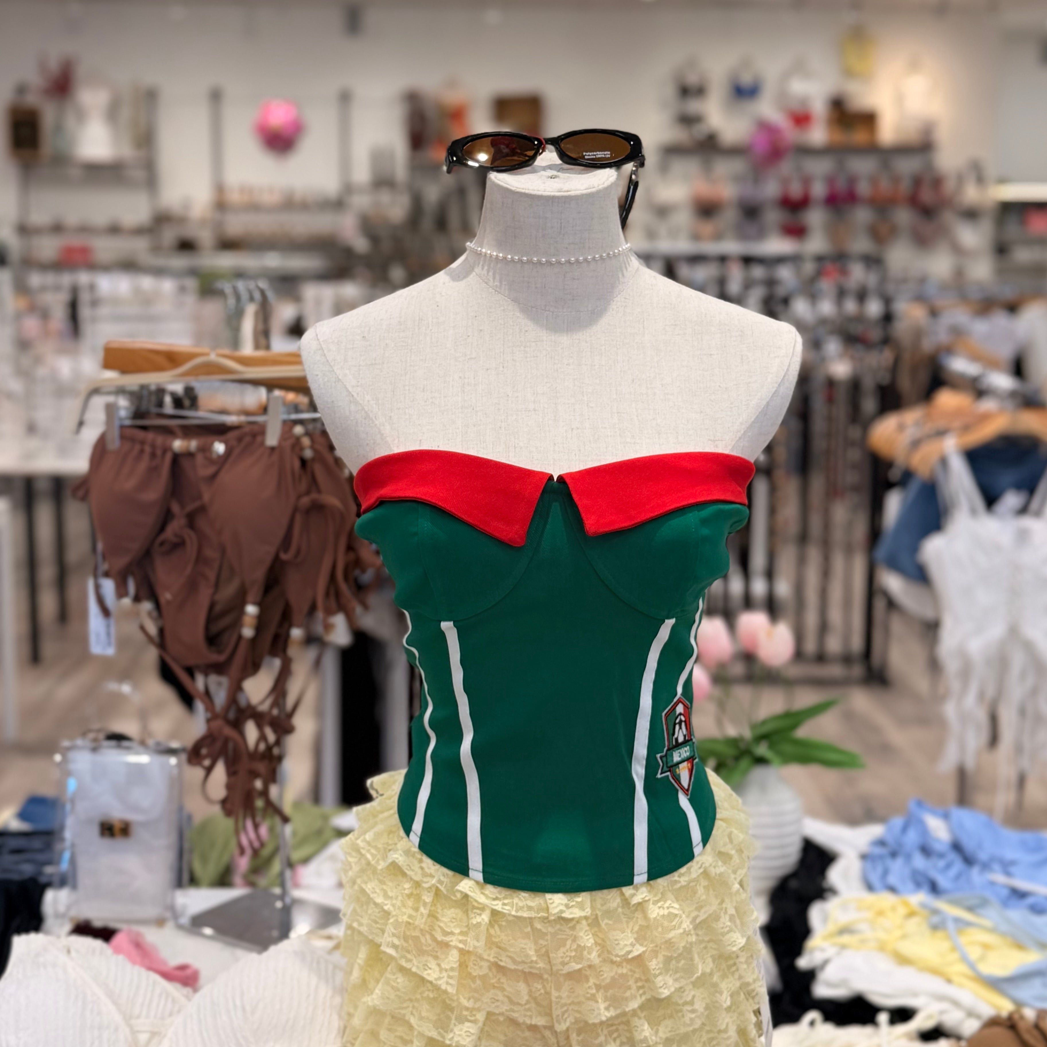 Mexico Tube Top (Green)