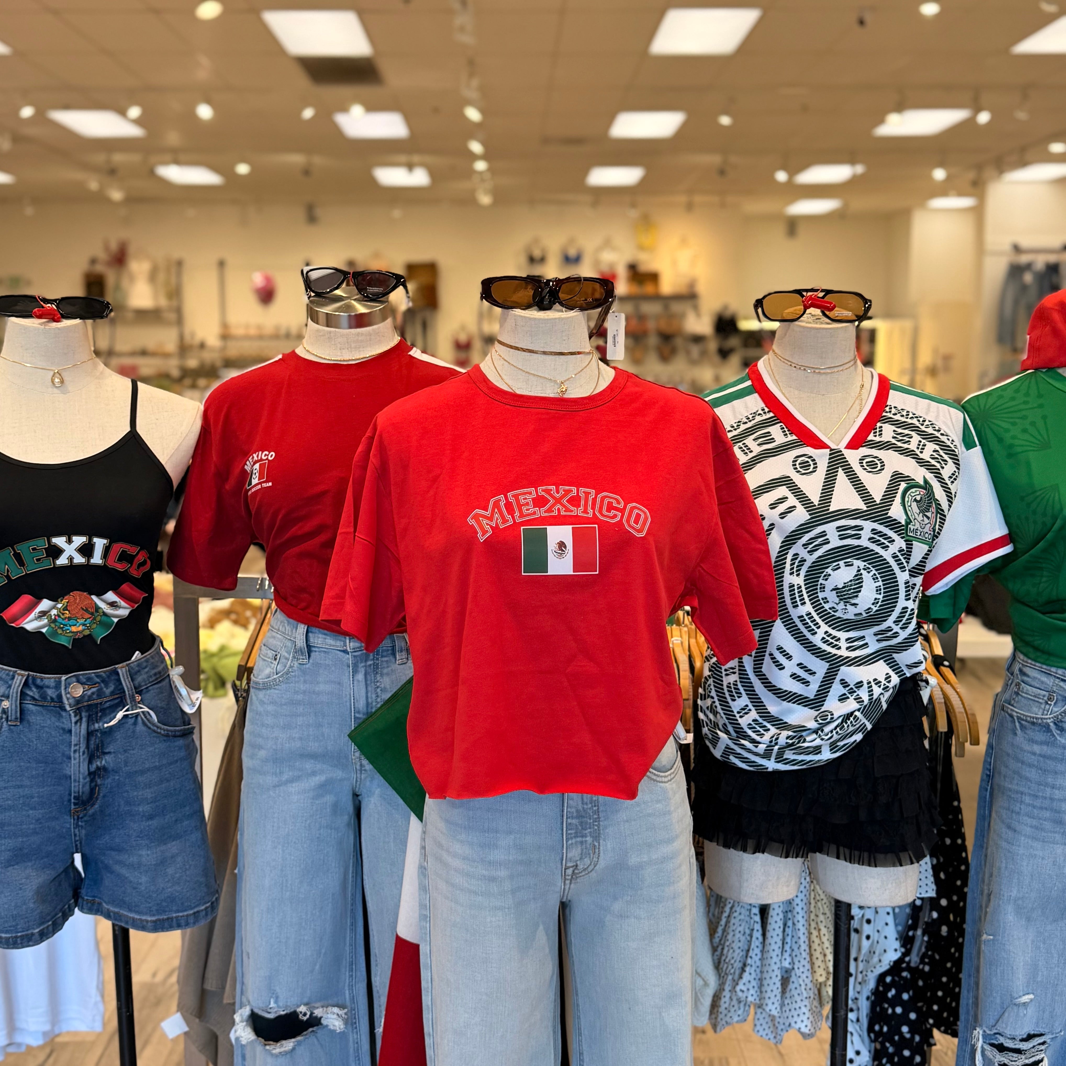 Mexico Crop Top (Red)