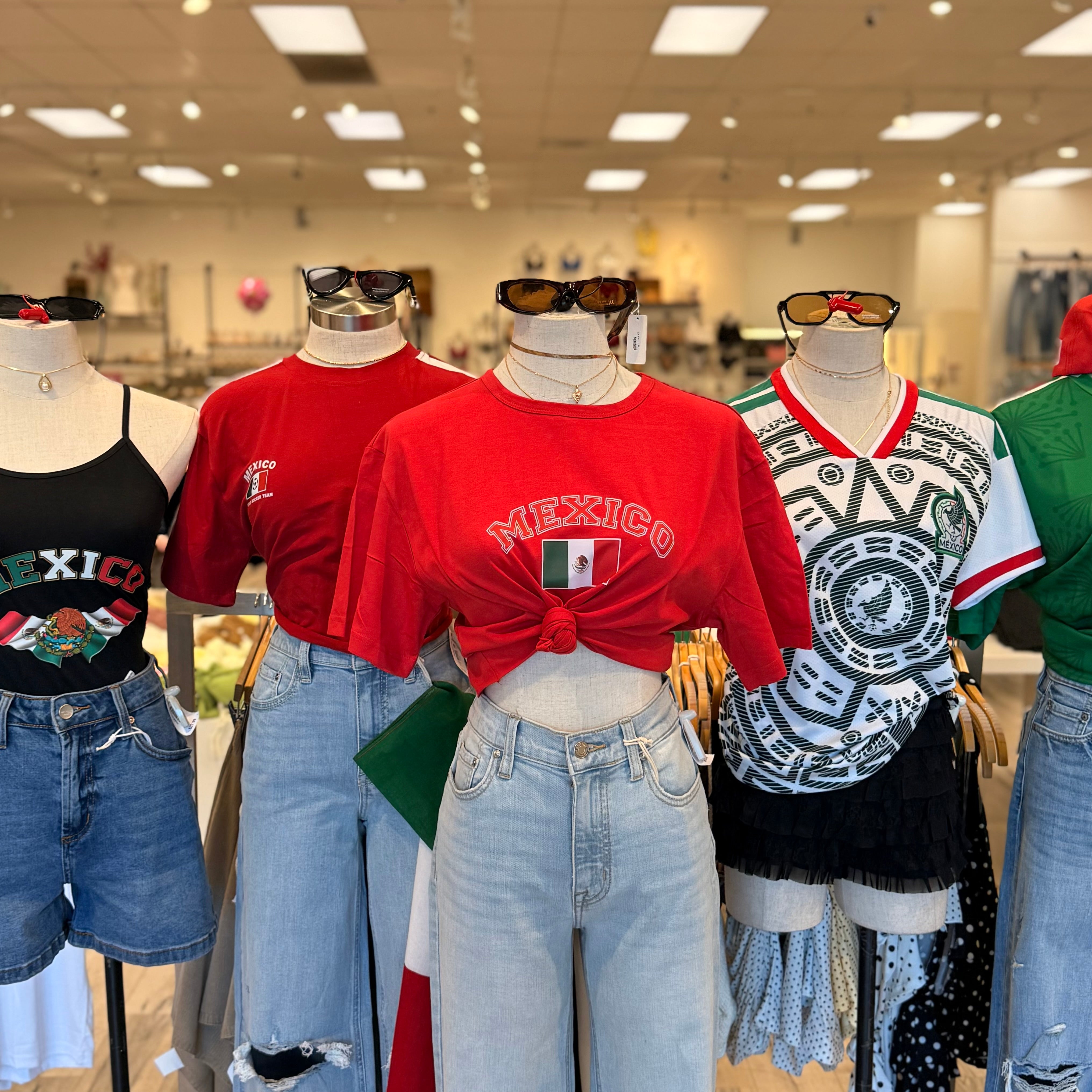 Mexico Crop Top (Red)