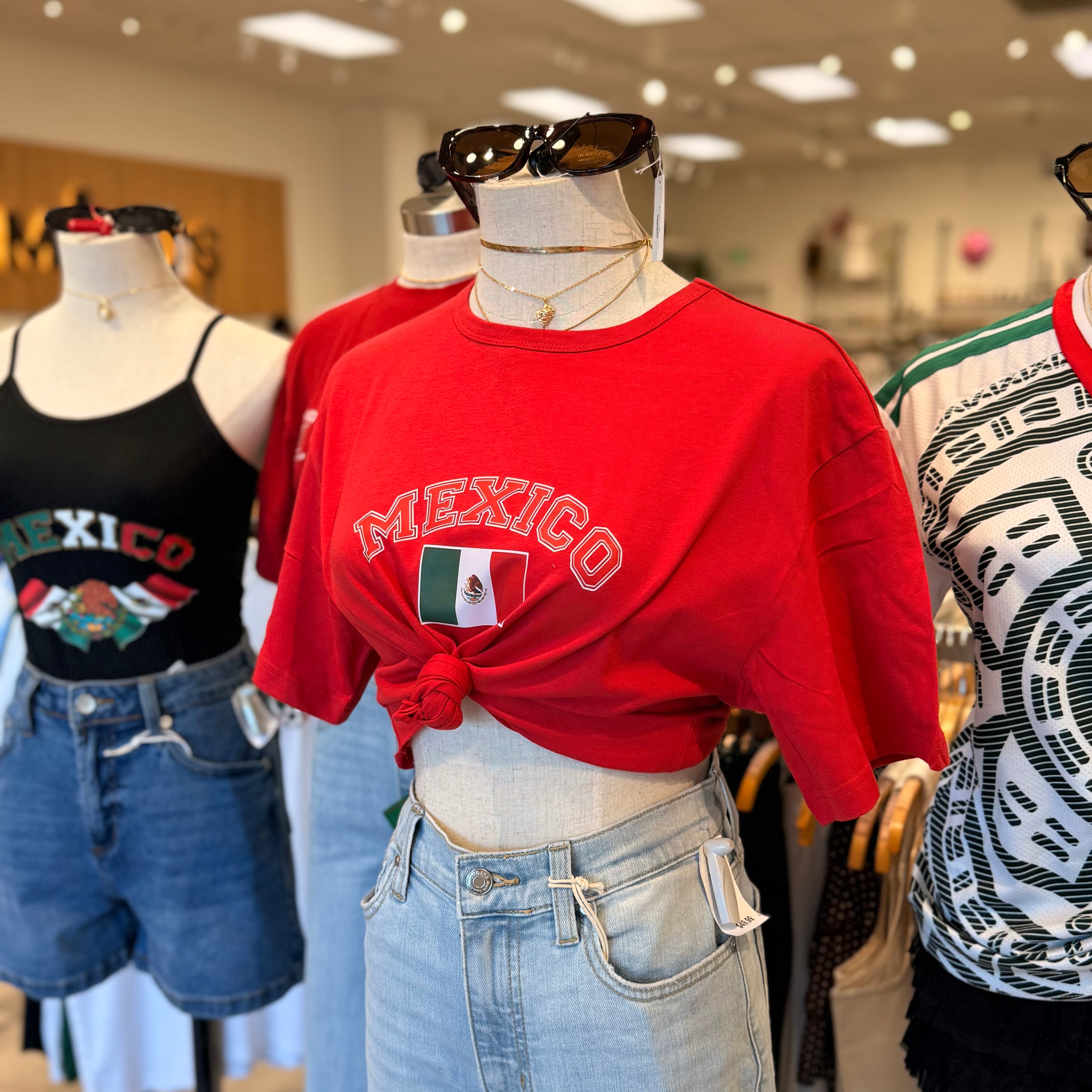Mexico Crop Top (Red)