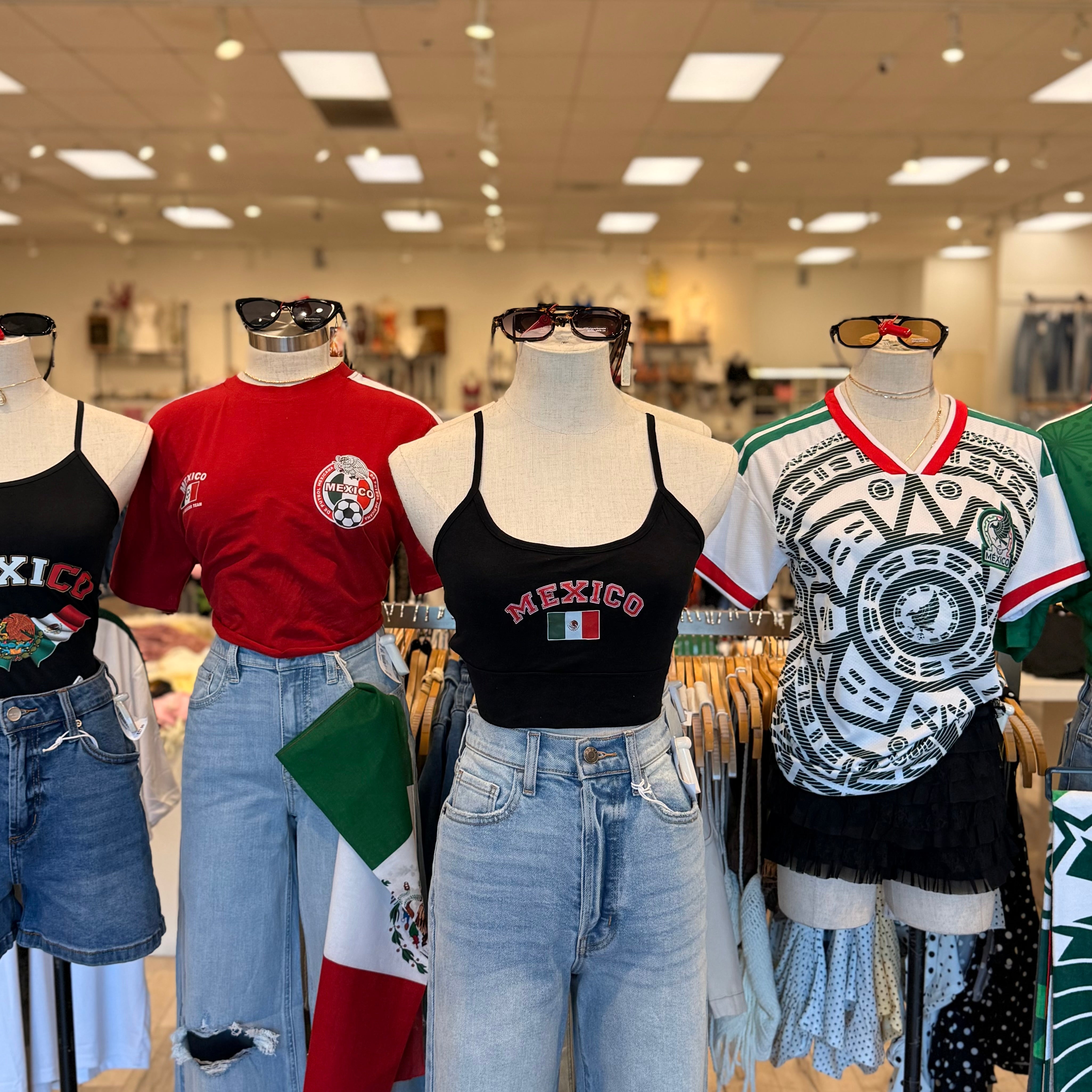 Mexico Crop Top (Black)