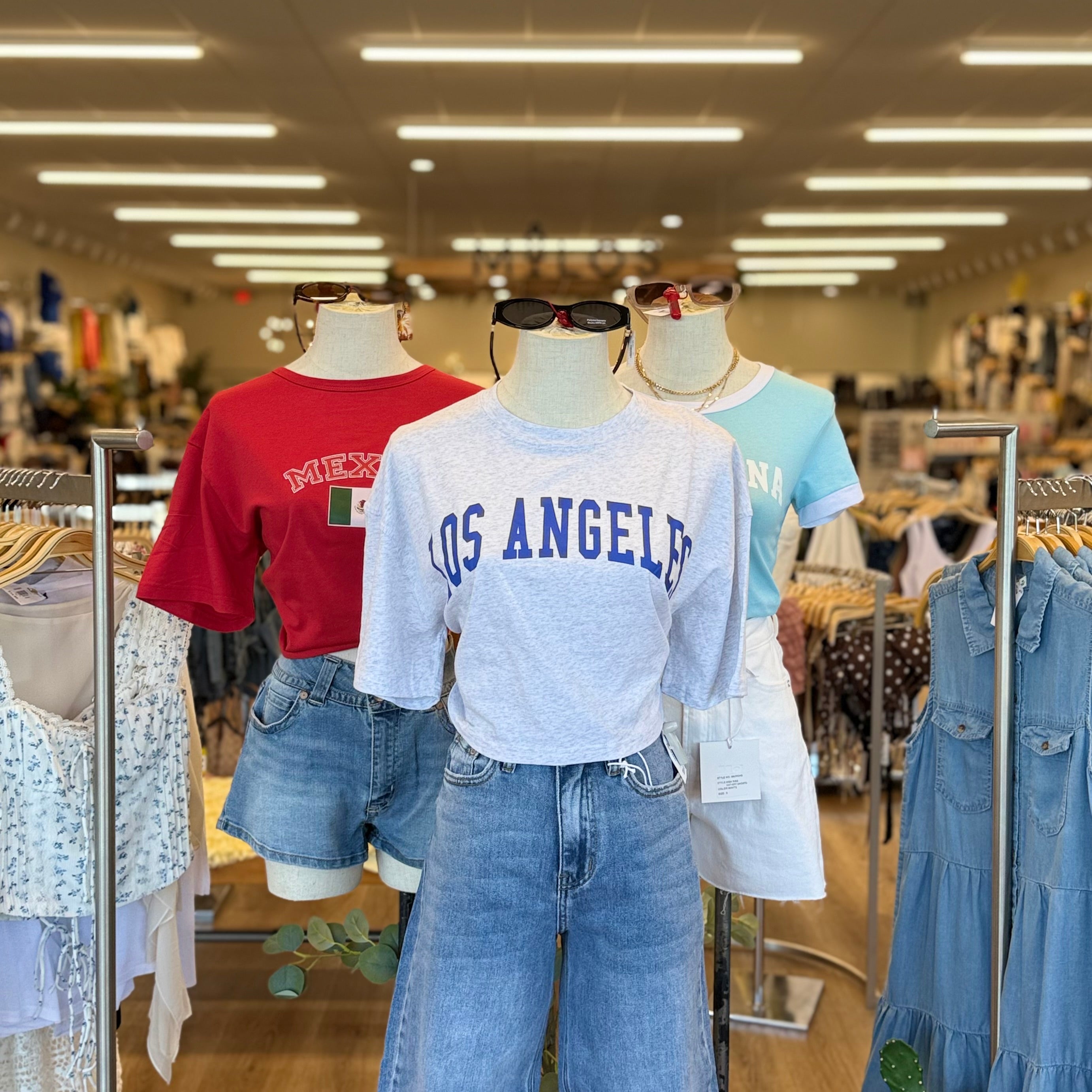 LA Crop Top (I Grey)