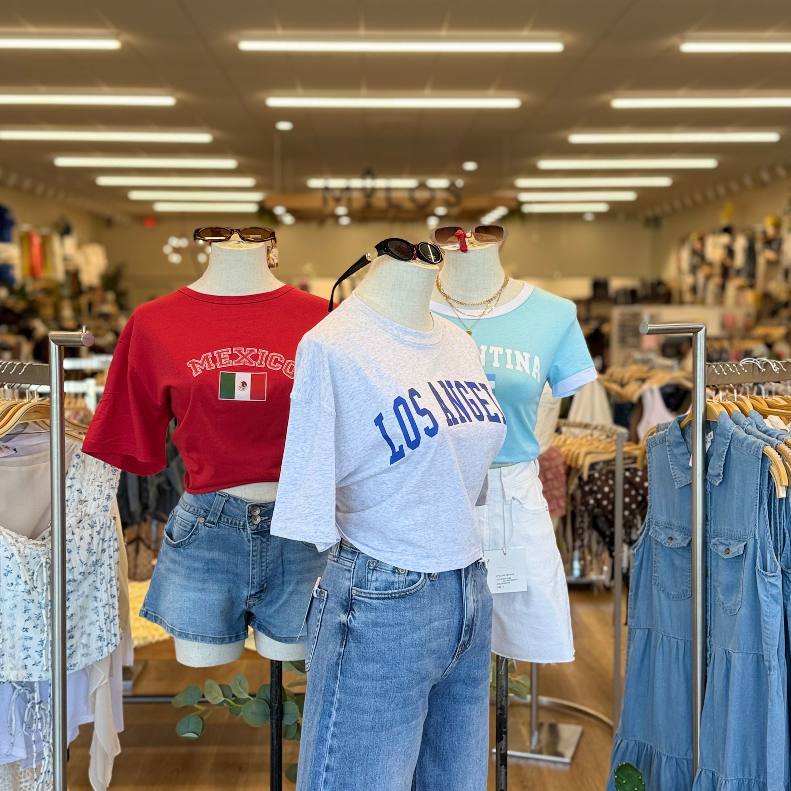 LA Crop Top (I Grey)