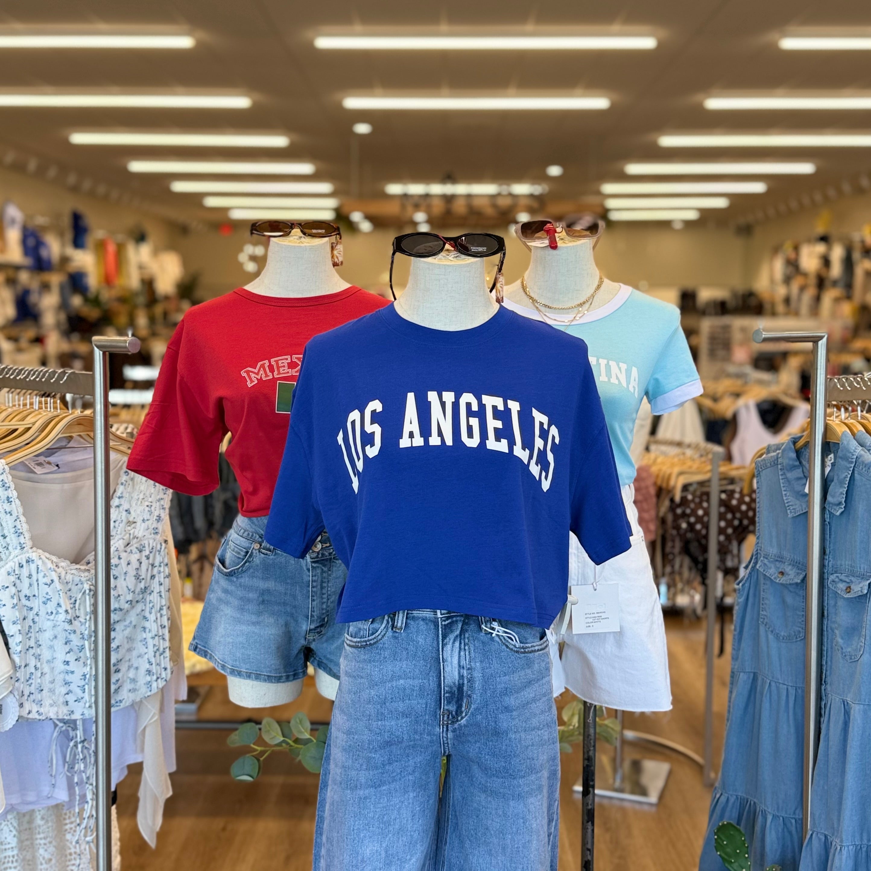LA Crop Top (Royal)