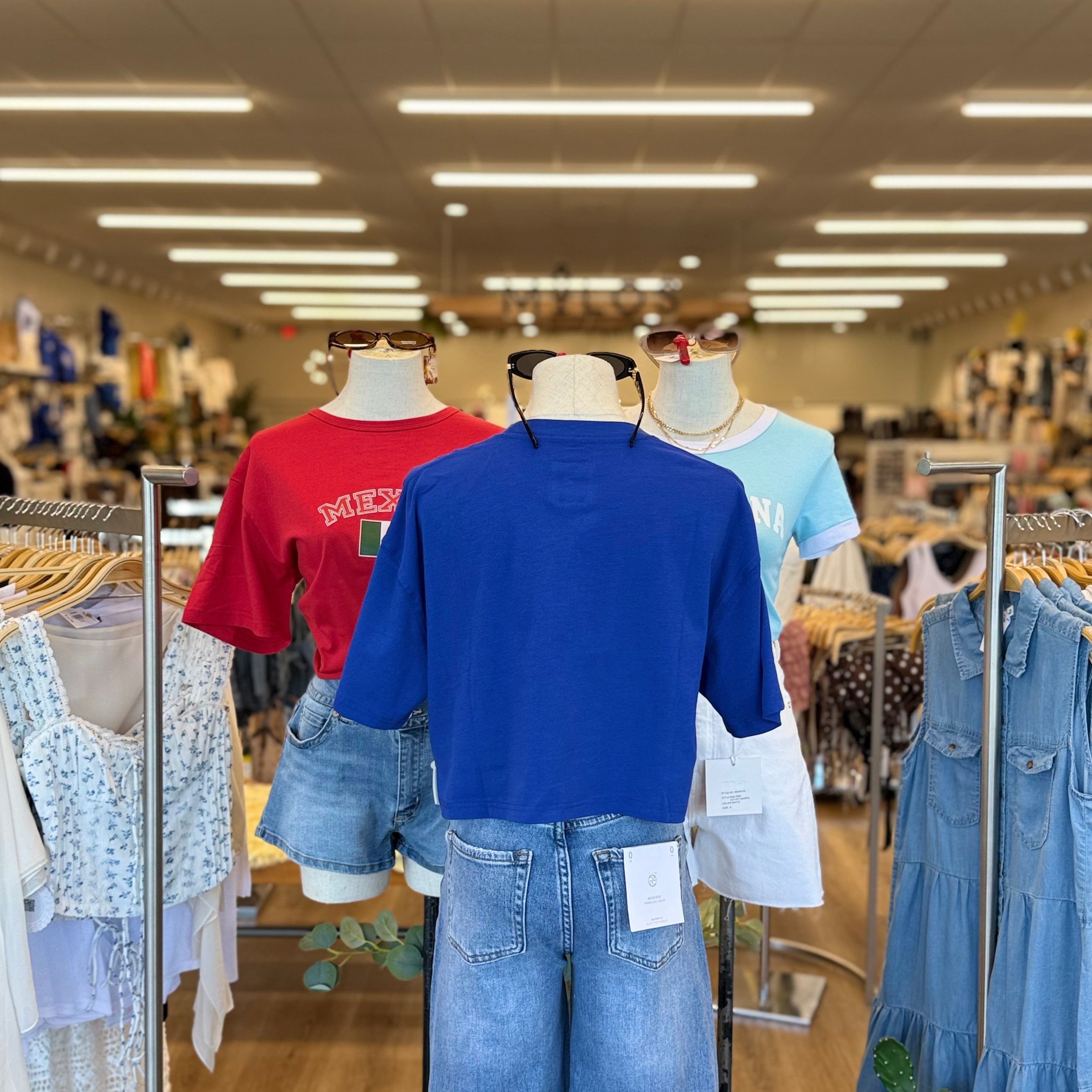 LA Crop Top (Royal)