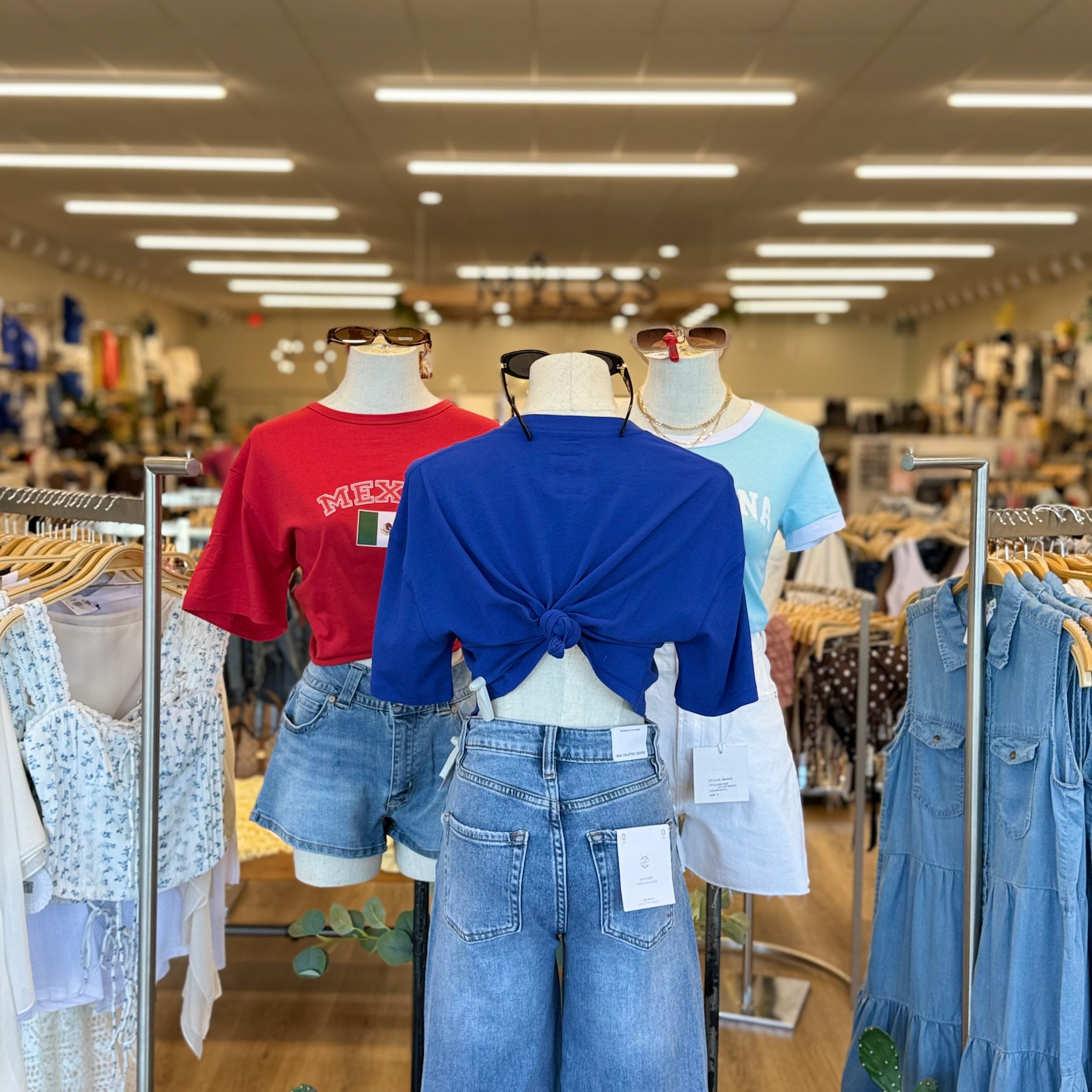 LA Crop Top (Royal)