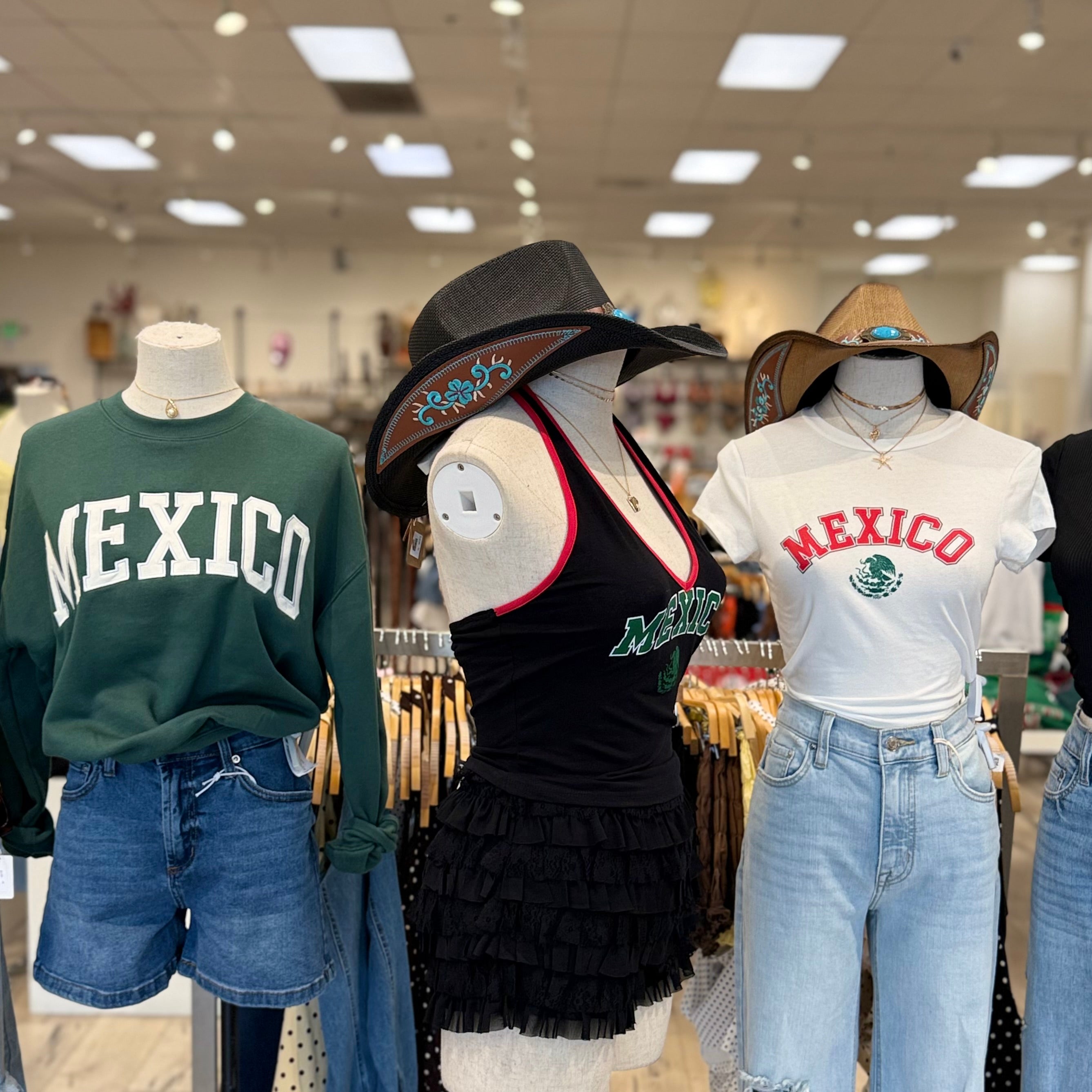 Mexico Halter Top (Black)