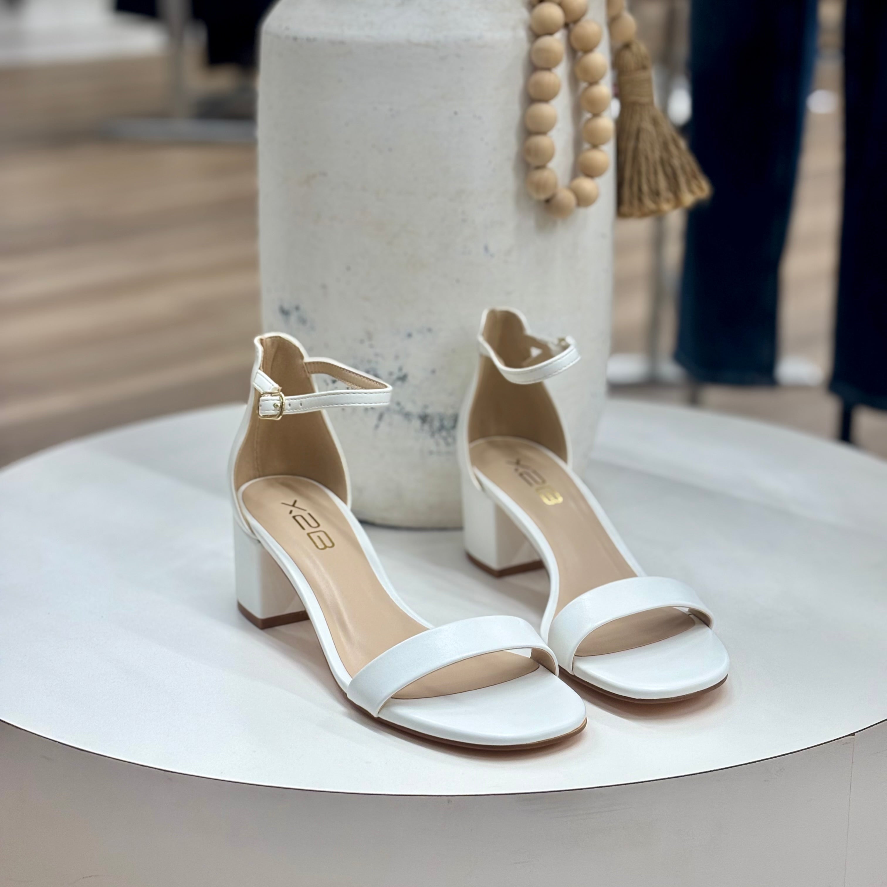 Reyna heels (white)