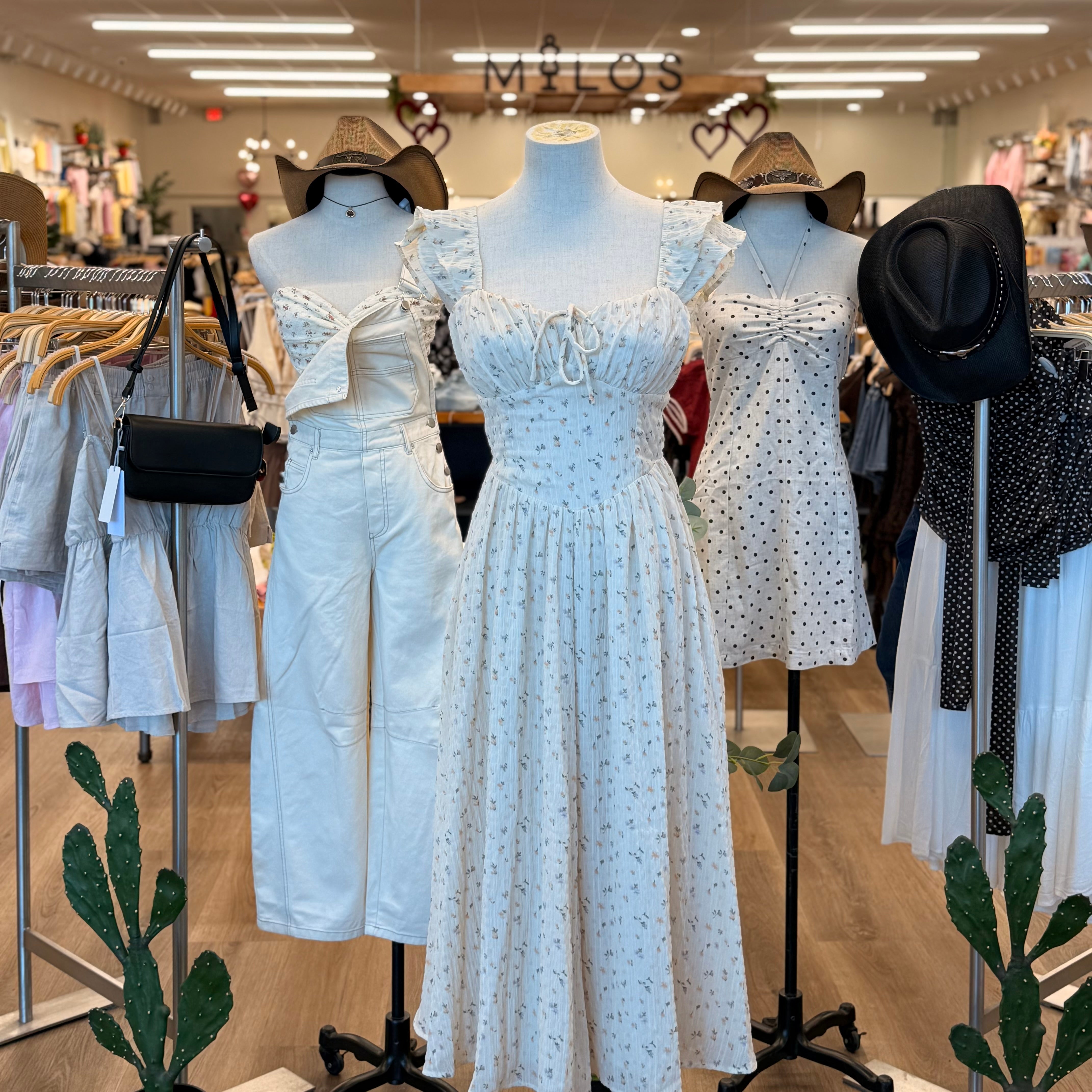 Brandy Floral Dress (Cream)