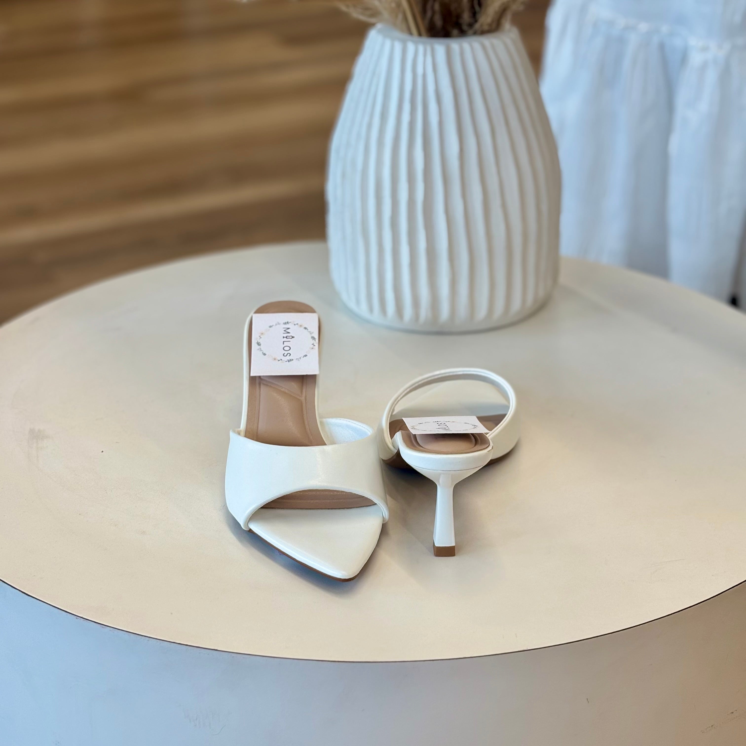 Lizbeth Heels (White)