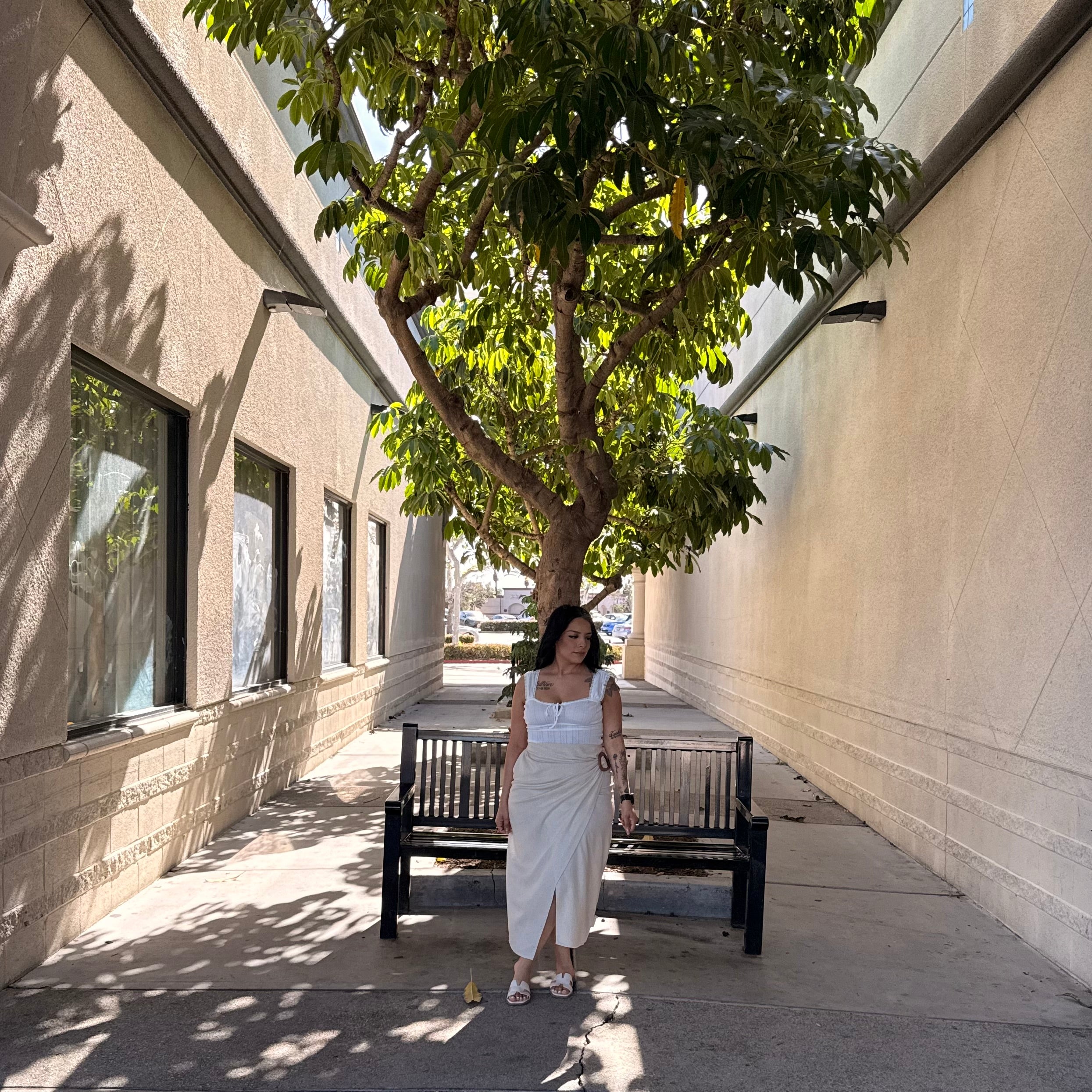 Sabrina Linen Skirt (Oatmeal)