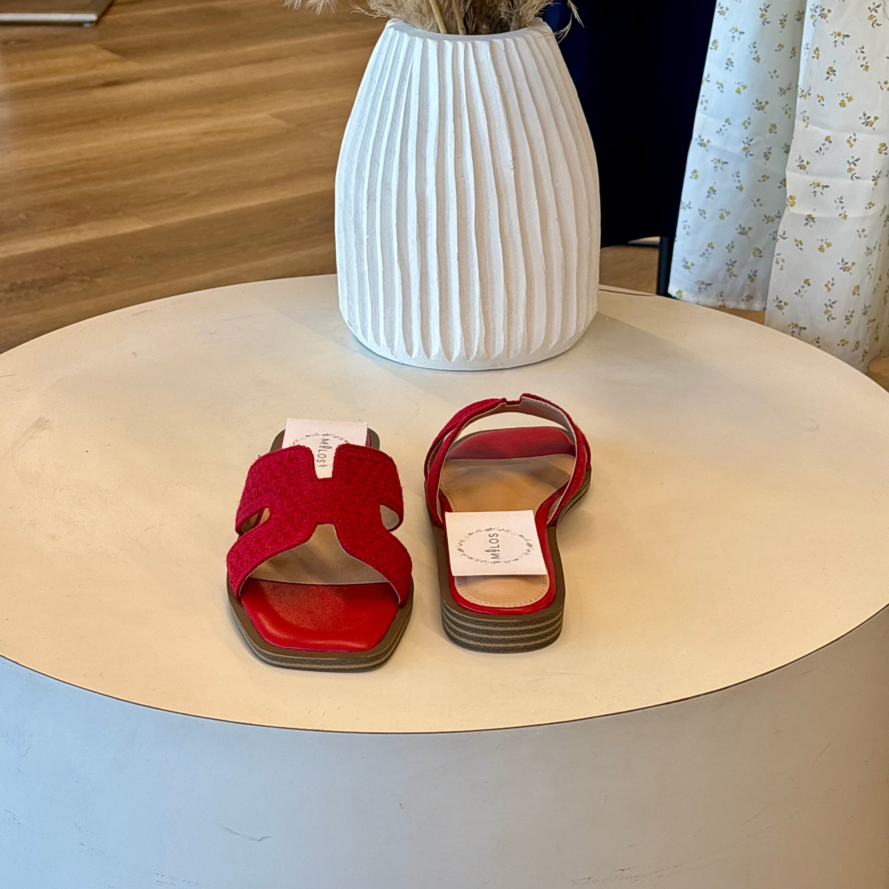 Brenda Sandals (Red)